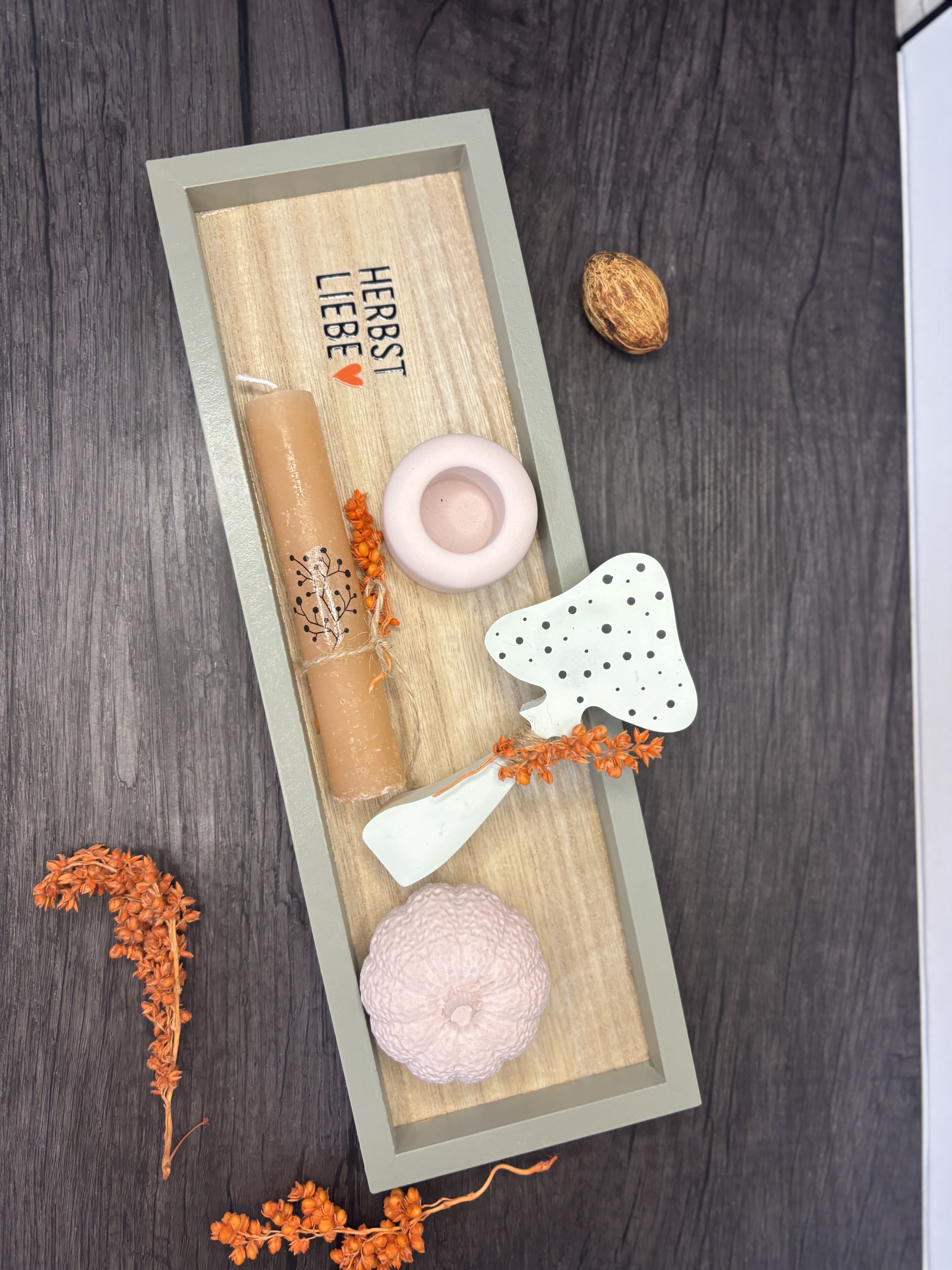 Herbstliebe Dekotablett