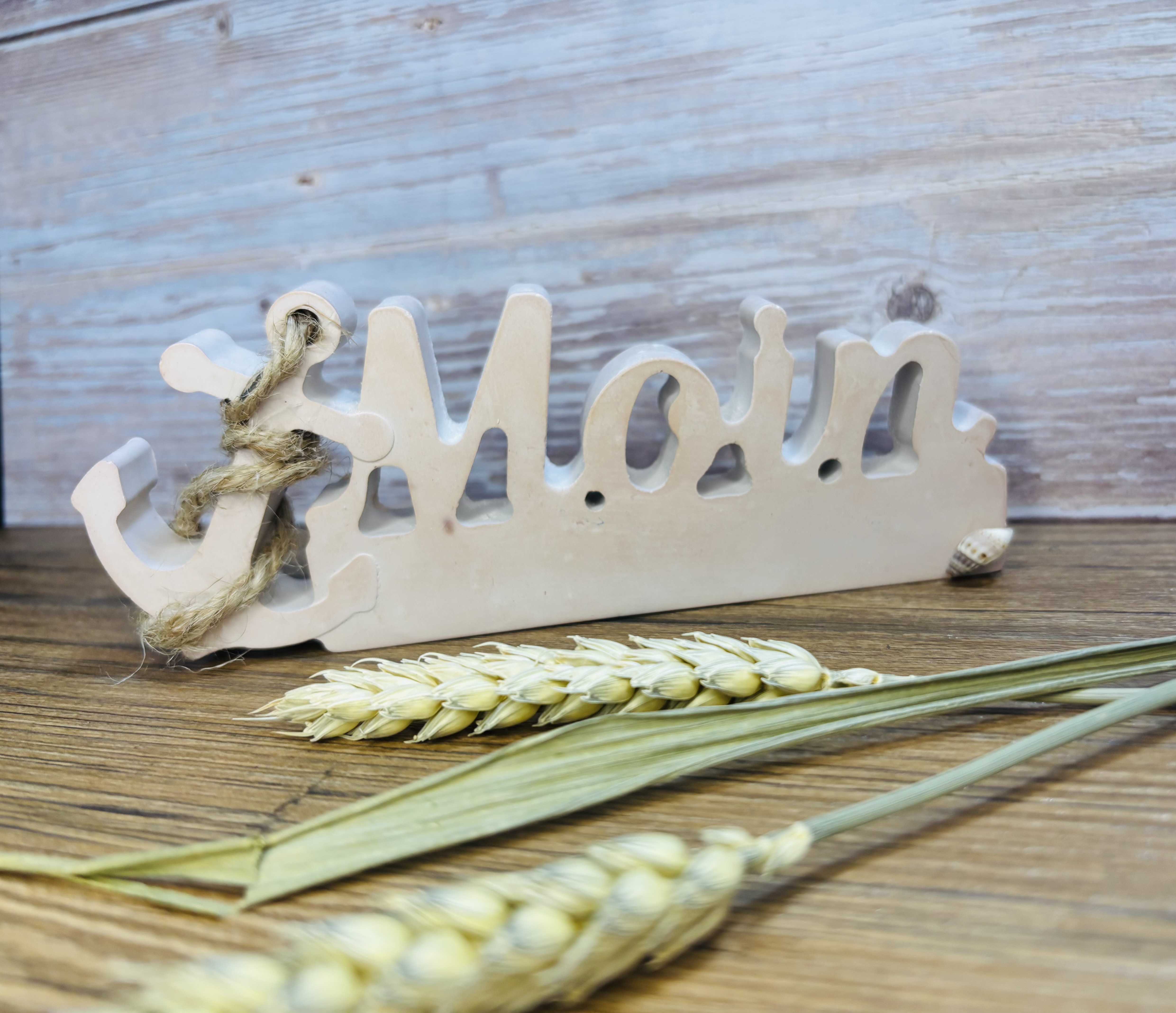 Dekoschild 'Moin' mit Anker