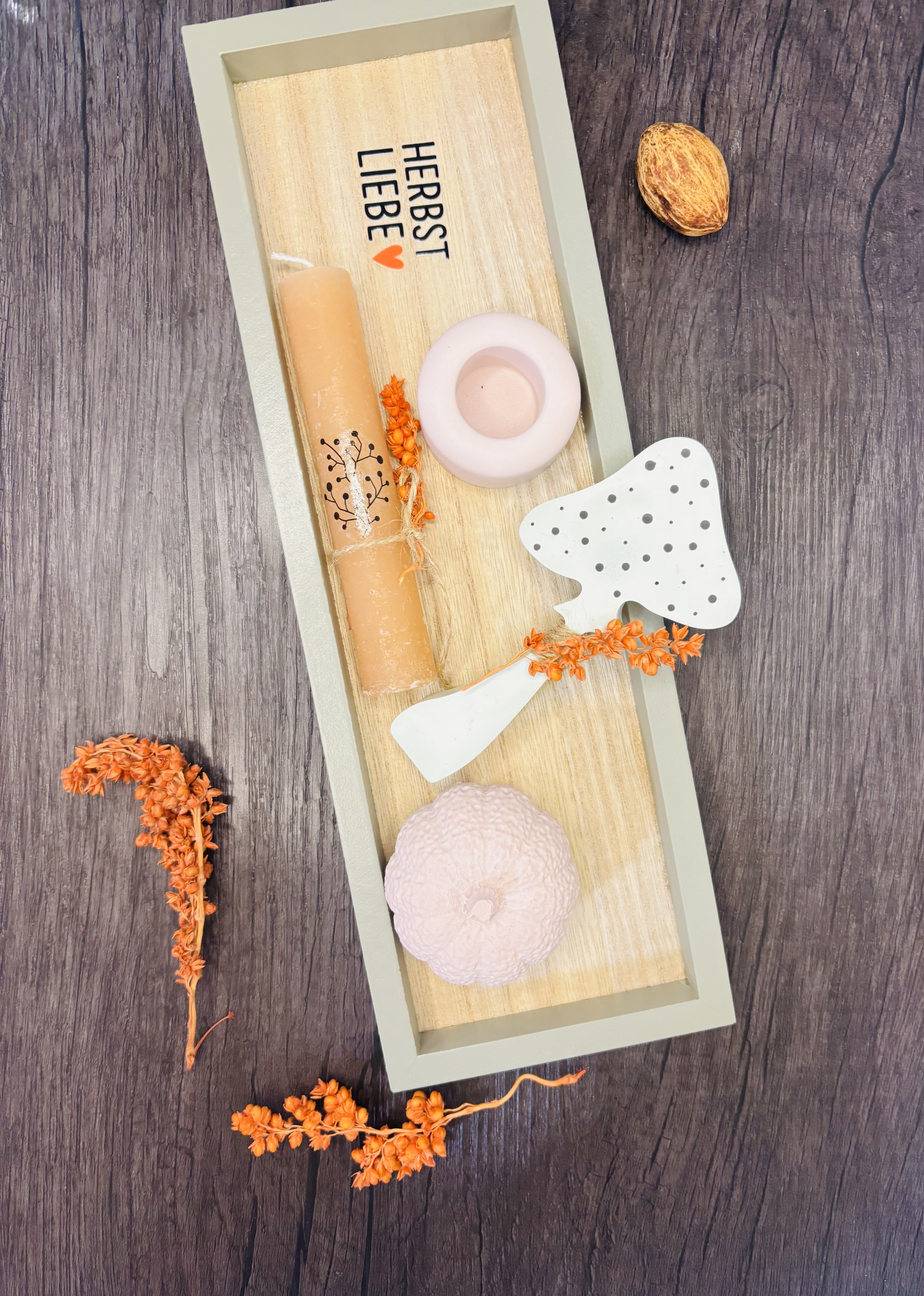 Herbstliebe Dekotablett