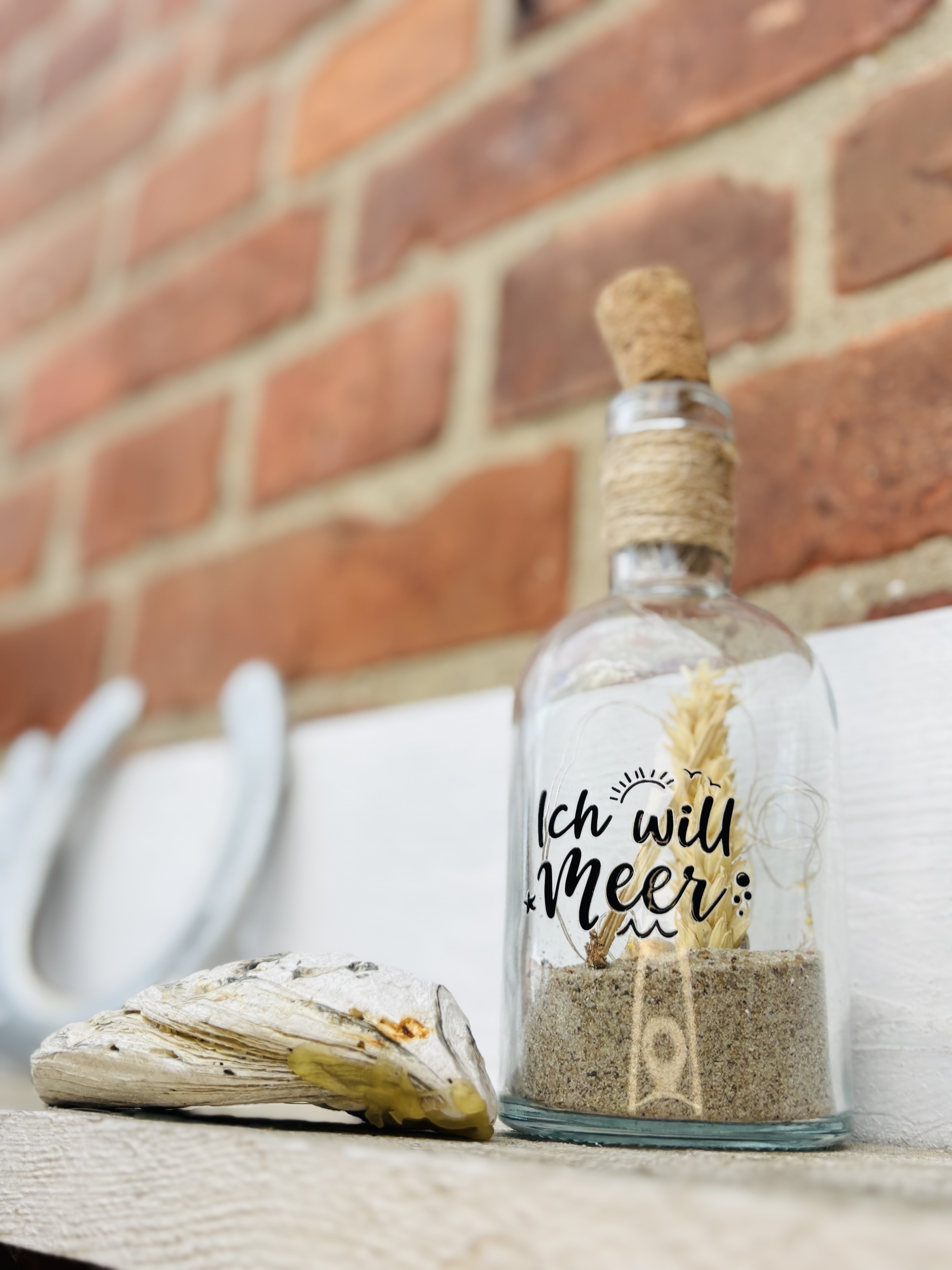 Dekoflasche mit Sand
