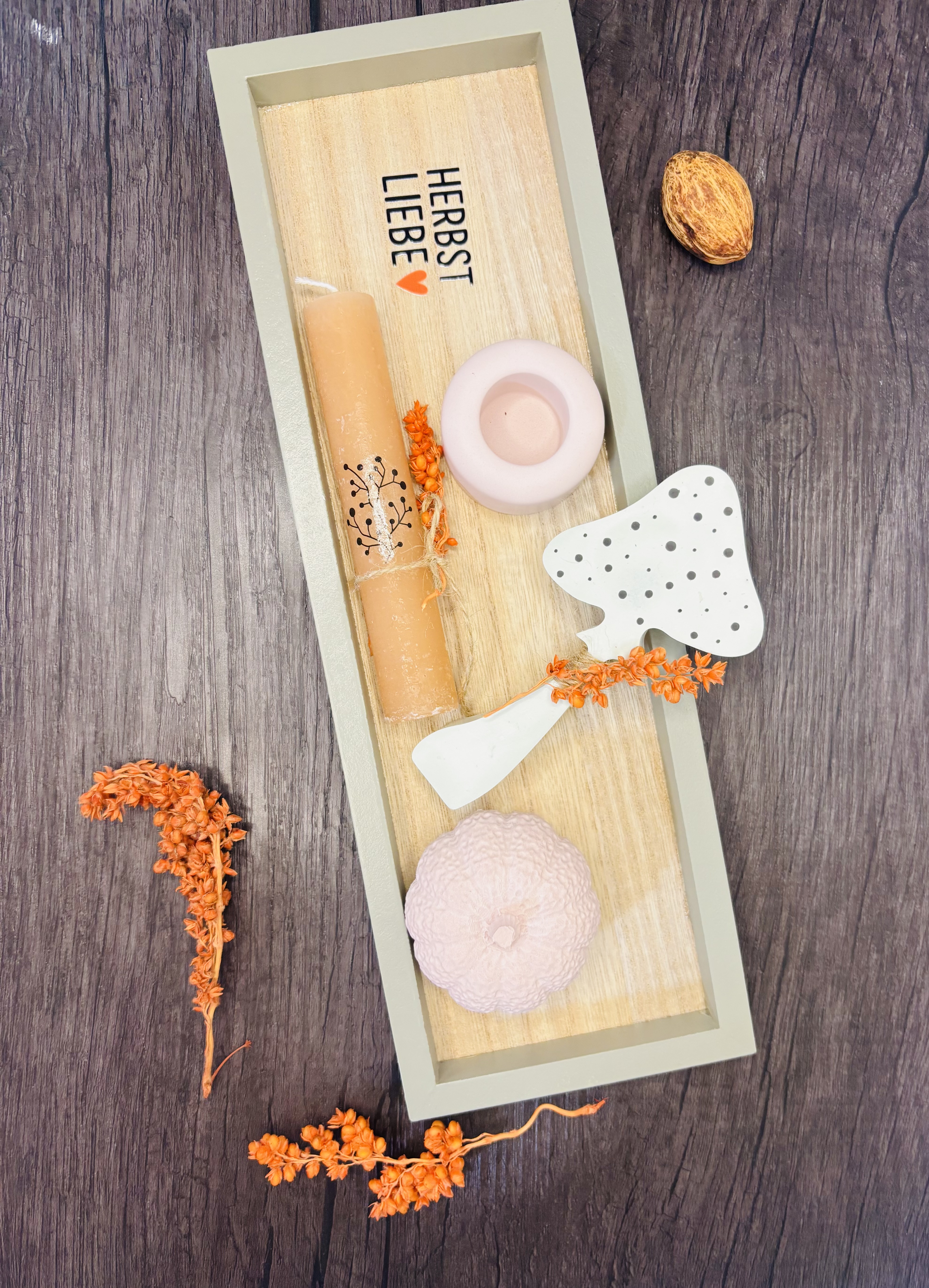 Herbstliebe Dekotablett