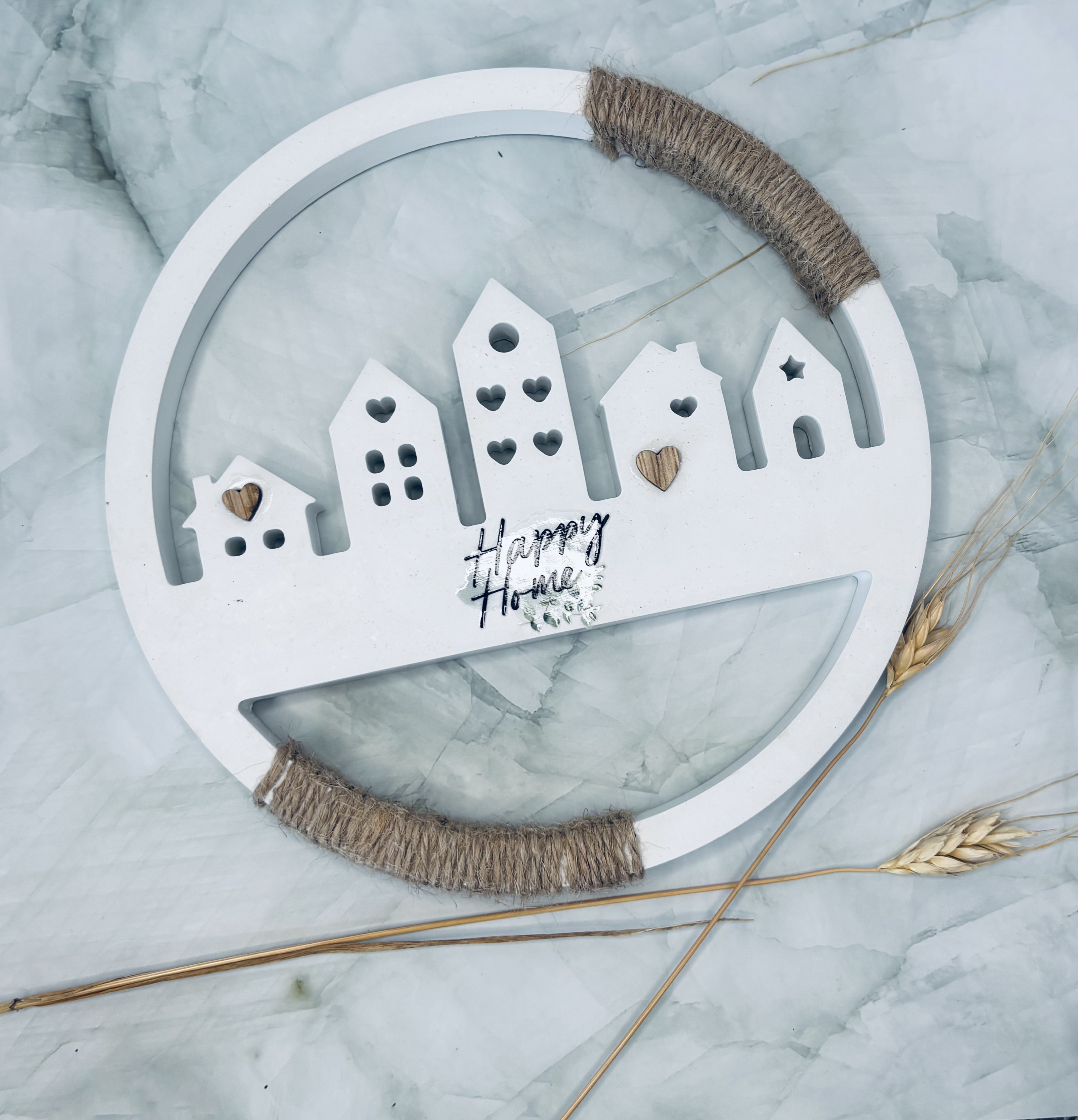  Wanddeko 'Happy Home'