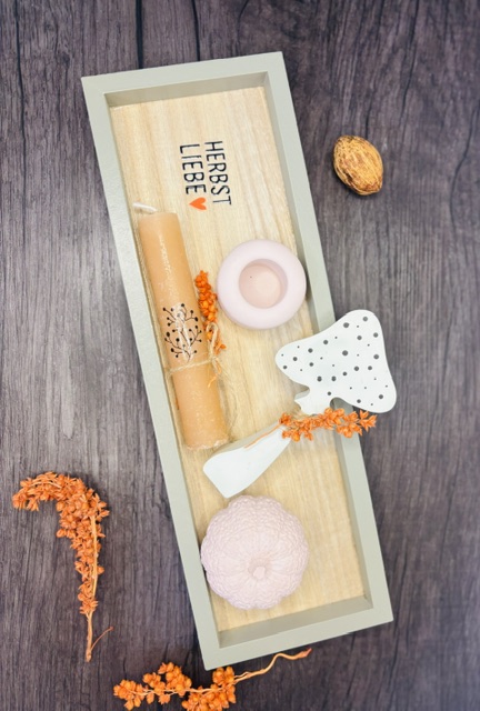 Herbstliebe Dekotablett