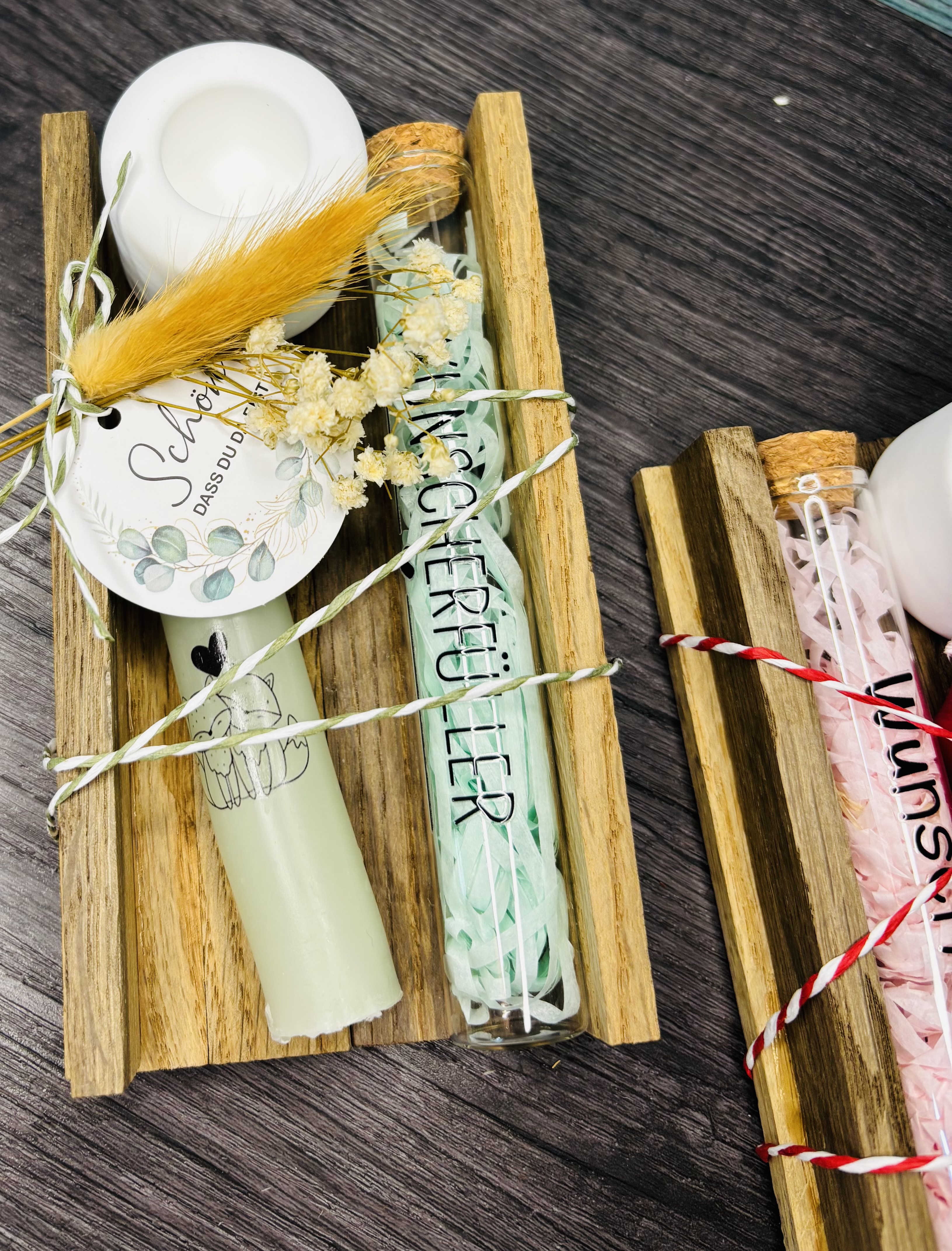 Geschenkset Wunscherfüller aus Holz
