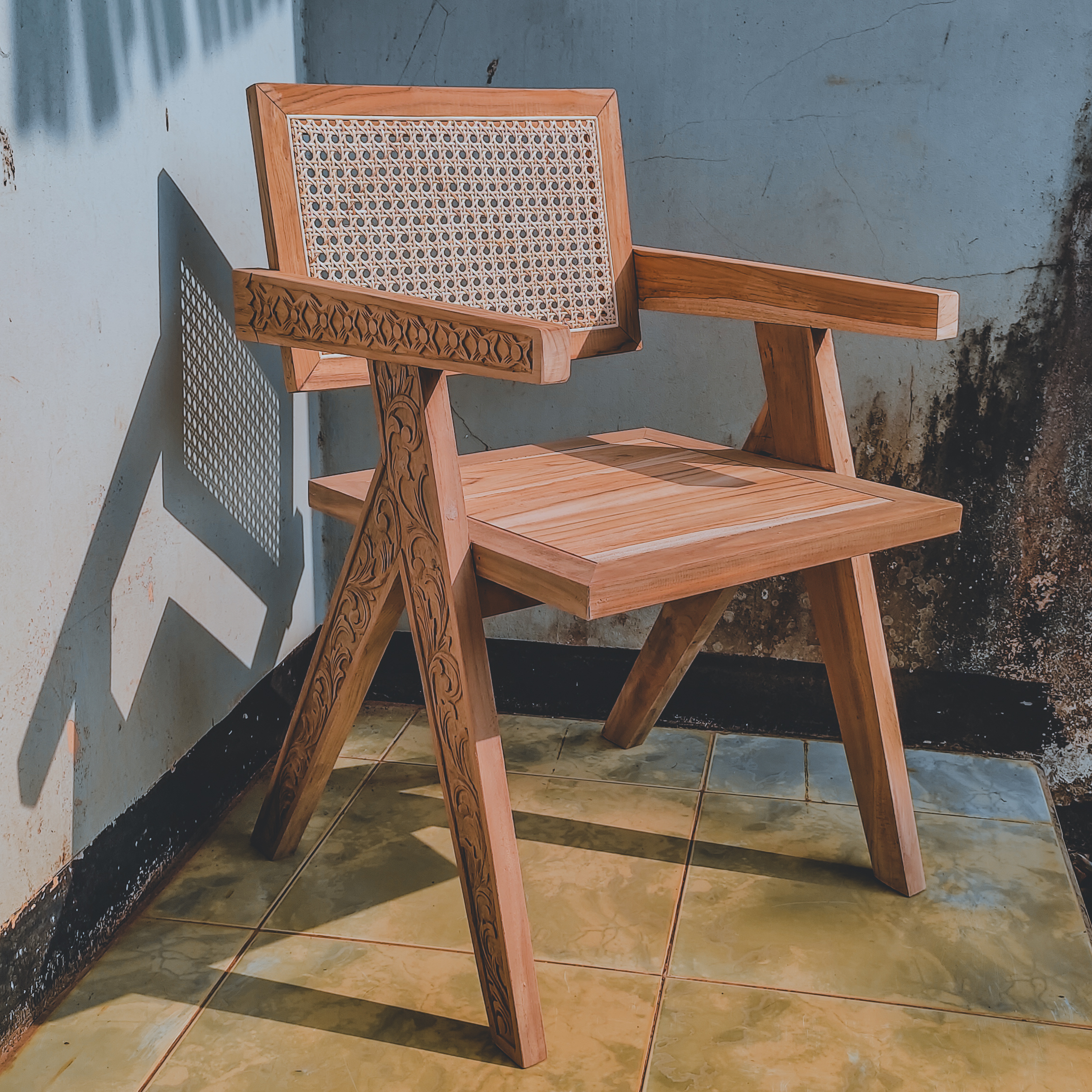 Teak Hajon Chair Wooden Seat