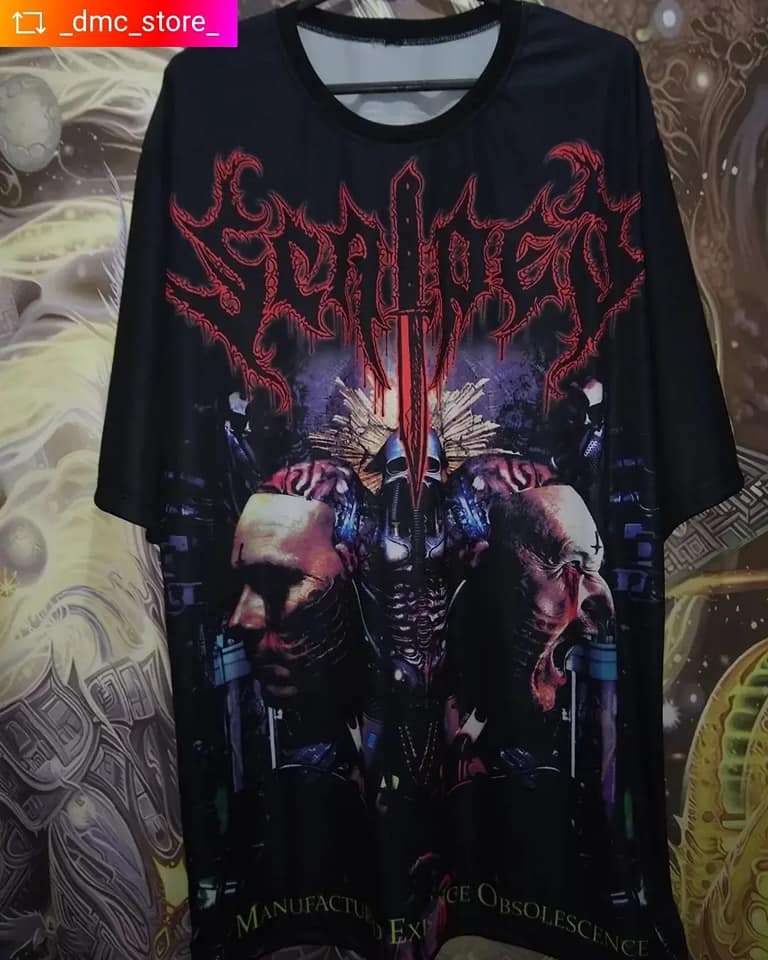 Camisa - Scalped - CD - Mnufactured Existence Obsolescence - Logo Vermelho