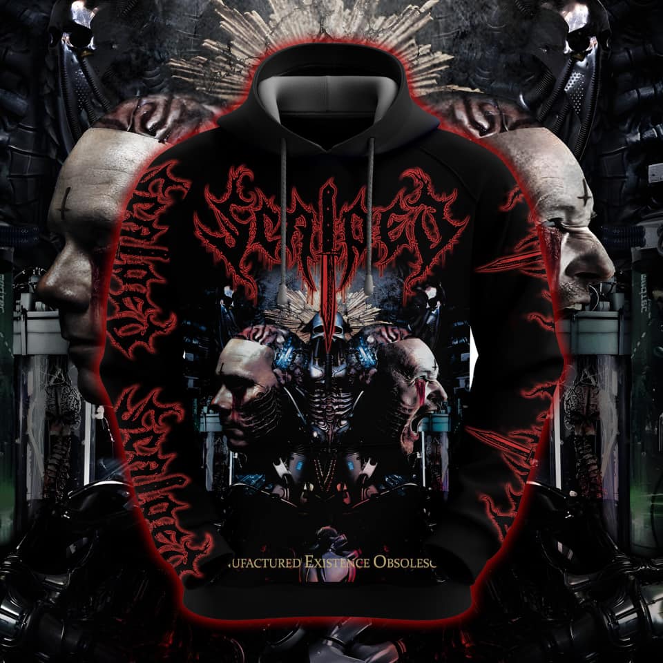 Moletom - Scalped - CD - Mnufactured Existence Obsolescence - Logo Vermelho