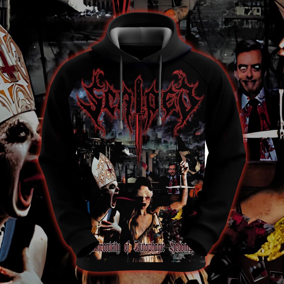 Moletom - Scalped - CD - Synchronicity of Autophagic Hedonism - Logo Vermelho