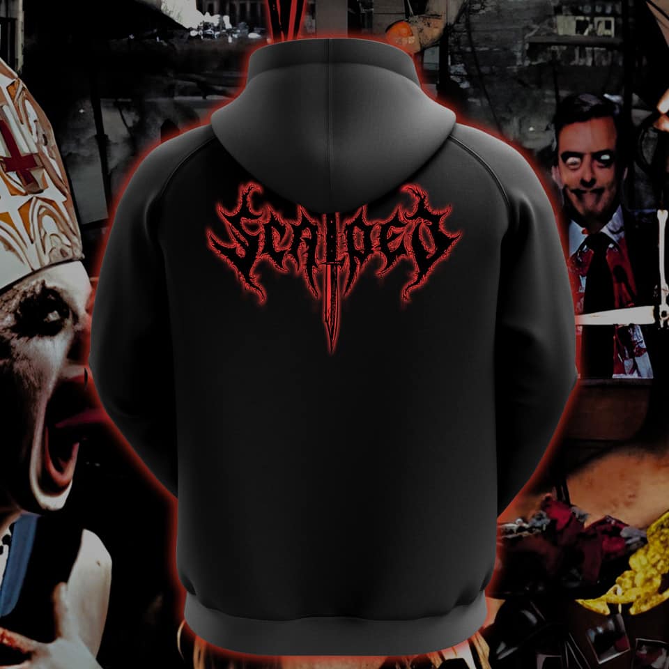 Moletom - Scalped - CD - Synchronicity of Autophagic Hedonism - Logo Vermelho