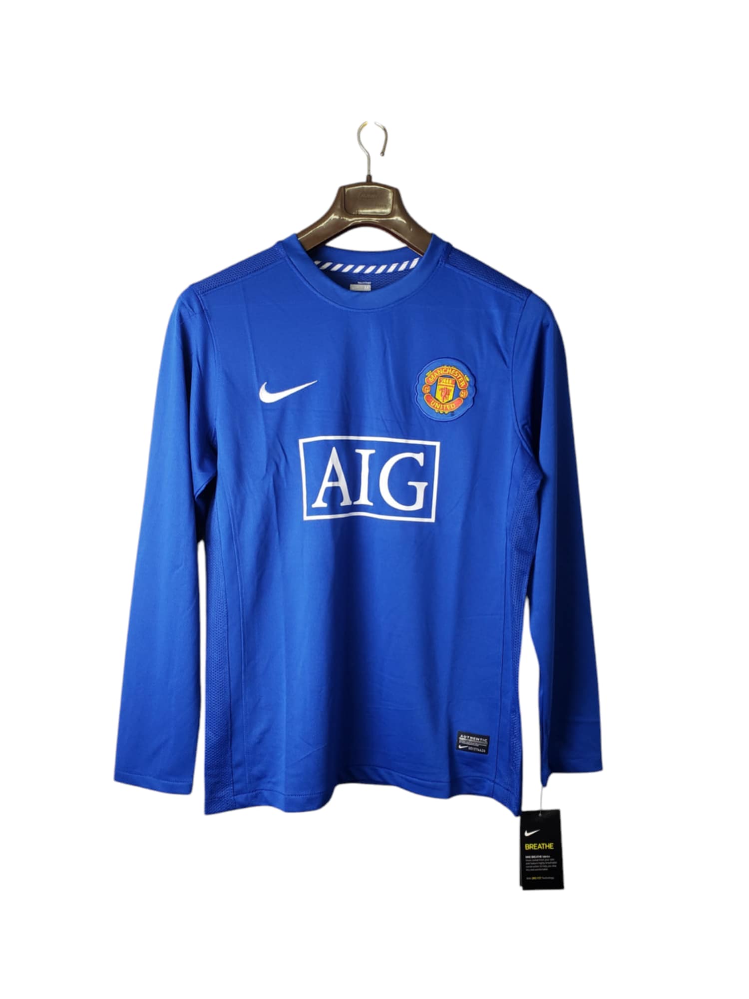 Man u Football Club Away 2007-08 Long Sleeve Retro Classic Vintage Soccer Calcio Fútbol Fußball Shirt Jersye Camiseta Malliot Maglia BNWT