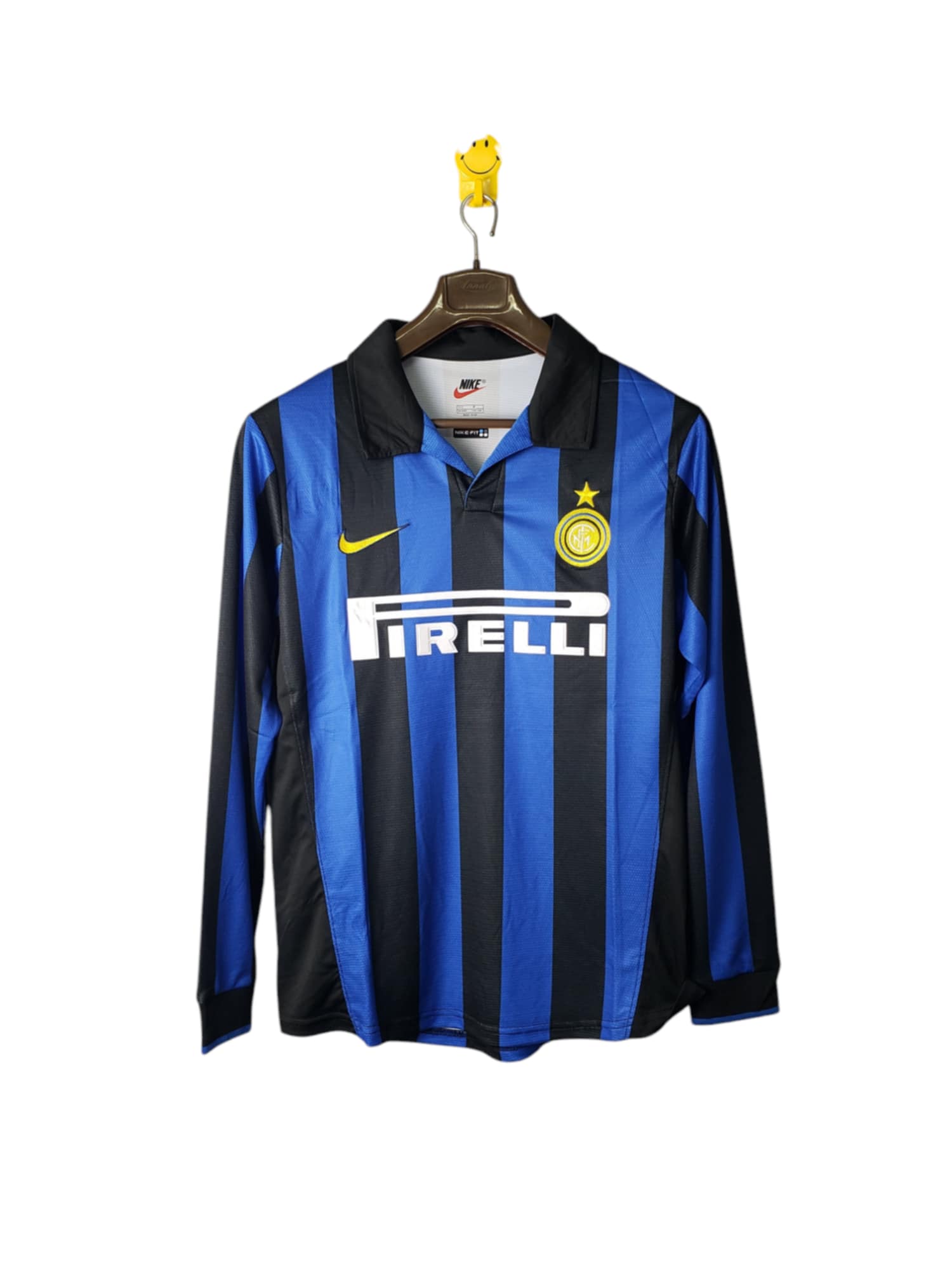 Inter Home Football Club 1998 Long Sleeve Retro Classic Vintage Soccer Calcio Fútbol Fußball Shirt Jerseys Camiseta Malliot Maglia BNWT