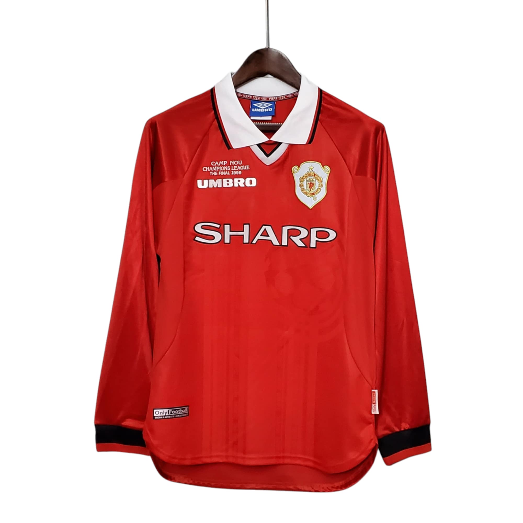Manchester United F.C. Football Club Home 1999-00 L/S Retro Classic Vintage Soccer Calcio Fútbol Fußball Shirt Jerseys Camiseta Malliot Maglia BNWT