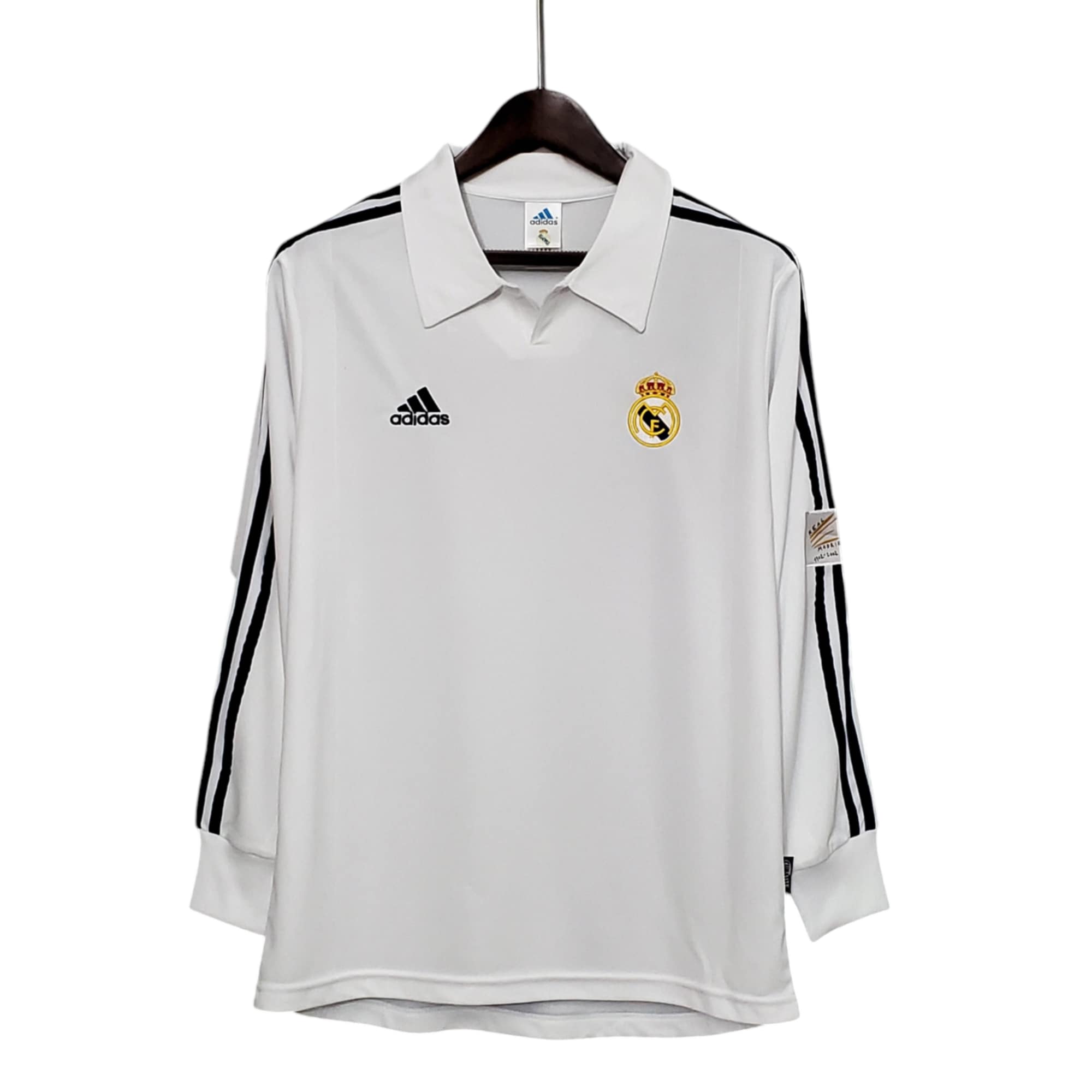 Real Madrid Football Club Home L/S 2002 Retro Classic Vintage Soccer Calcio Fútbol Fußball Shirt Jersey Camiseta Malliot Maglia BNWT