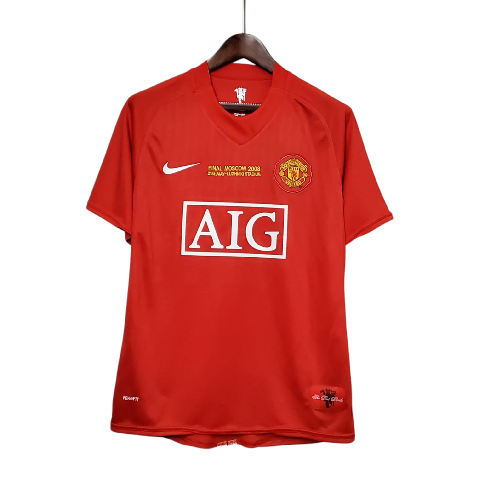 Man U Football Club Home 2007-08 Ucl Version Retro Classic Vintage Soccer Calcio Fútbol Fußball Shirt Jersey Camiseta Malliot Maglia Trikot BNWT