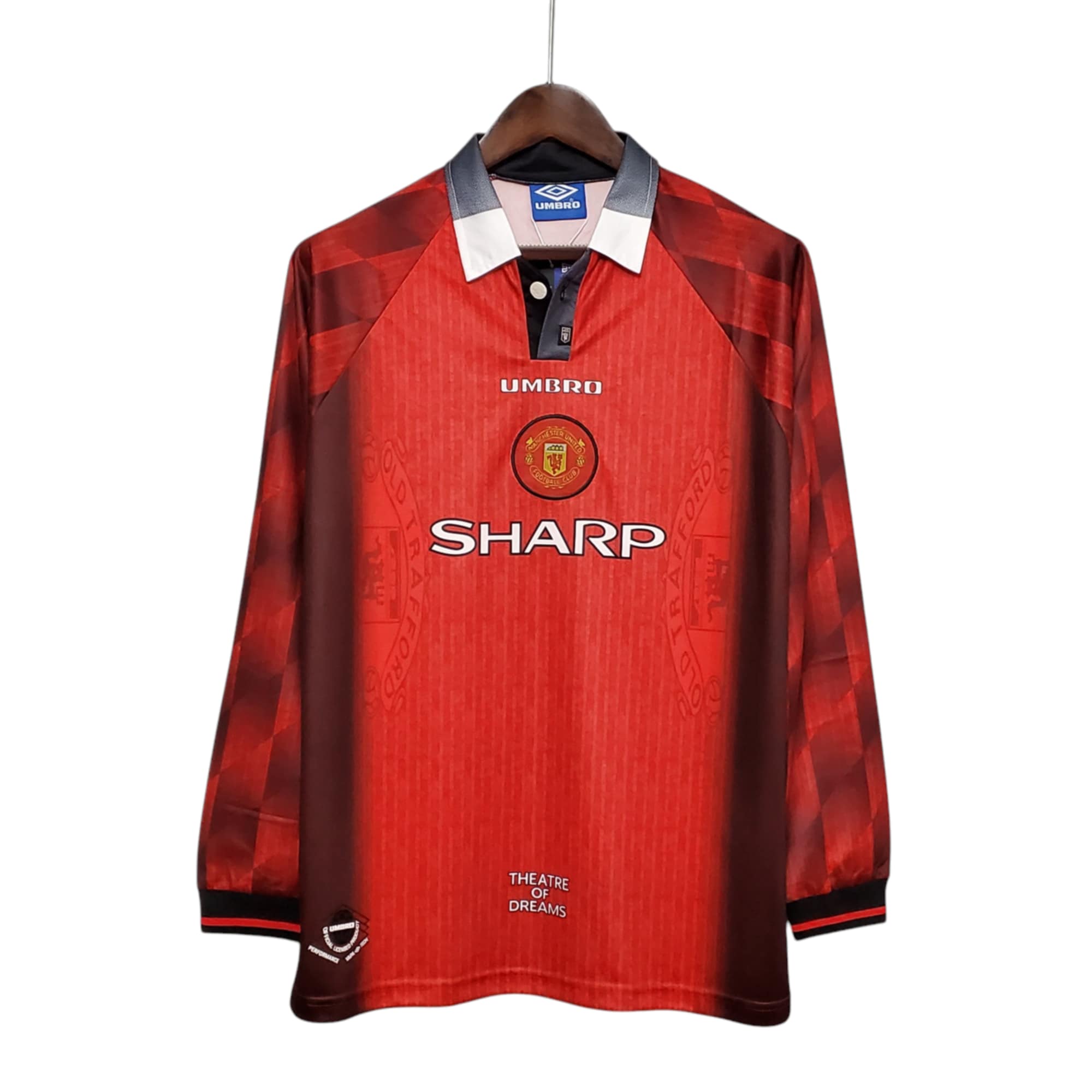 MAN U Football Club Home 1996 L/S Retro Classic Vintage Soccer Calcio Fútbol Fußball Shirt Jersey Camiseta Malliot Maglia Trikot BNWT