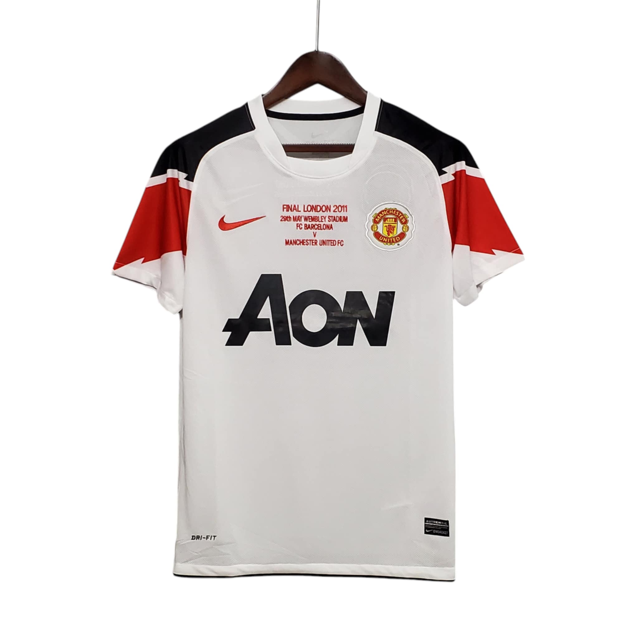 MAN U Football Club Away UCL Final 2010-11 Retro Classic Vintage Soccer Calcio Fútbol Fußball Shirt Jersey Camiseta Malliot Maglia Trikot BNWT