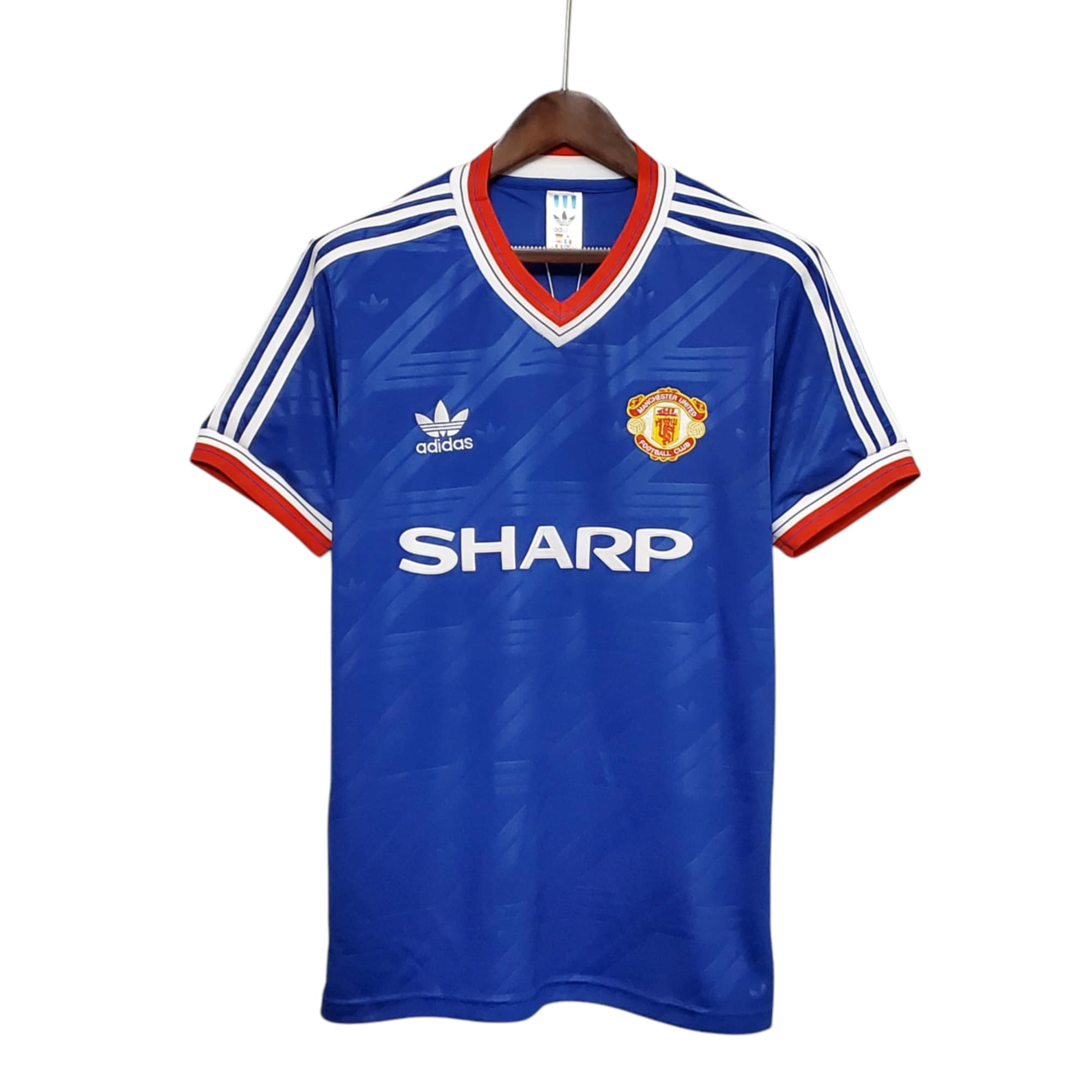 Man United Football Club Third Away Blue 1986-88 Retro Classic Vintage Soccer Calcio Fútbol Fußball Shirt Jersey Camiseta Malliot Maglia Trikot BNWT