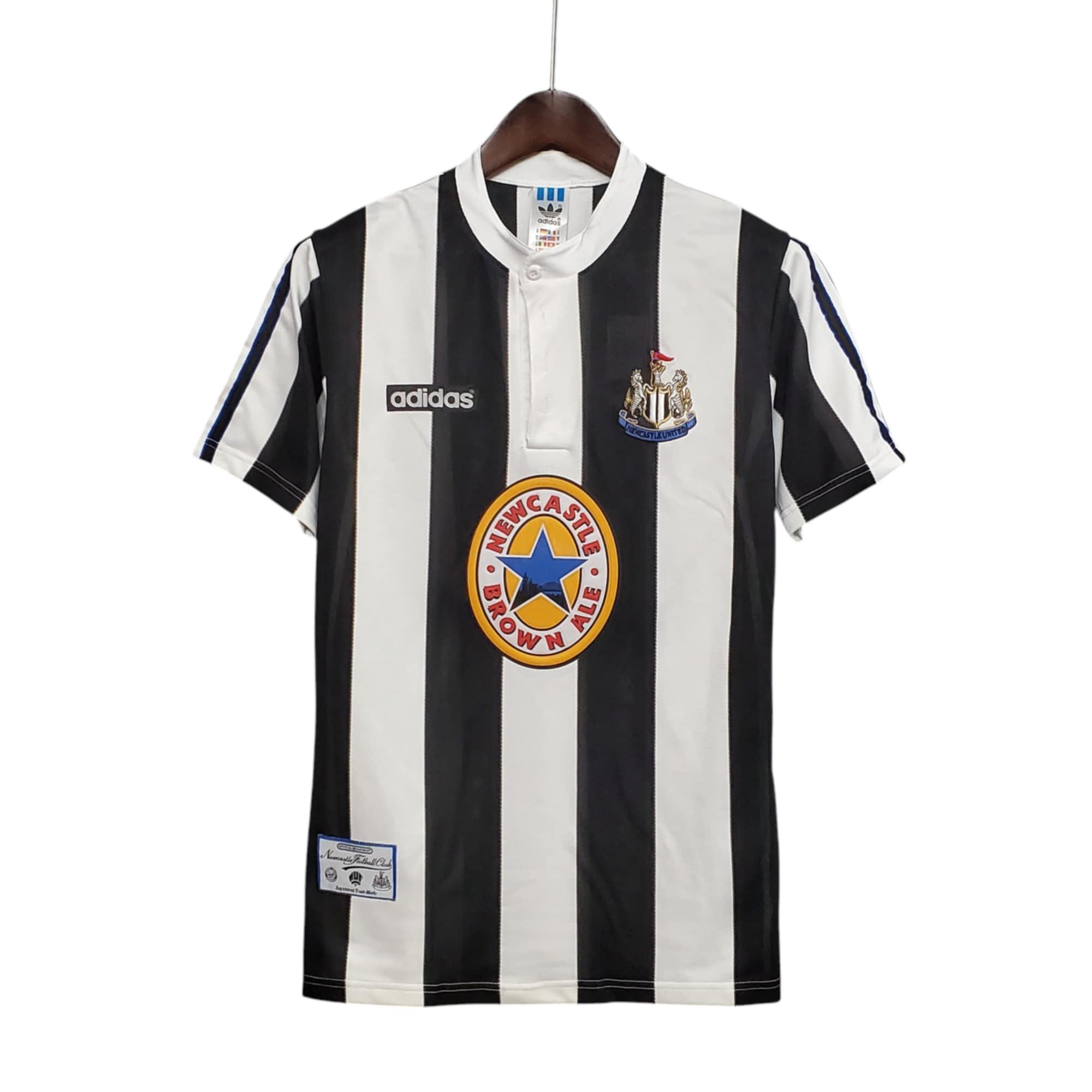 Newcastle United Football Club Home 1995-97 Retro Classic Vintage Soccer Calcio Fútbol Fußball Shirt Jersey Camiseta Malliot Maglia Trikot BNWT