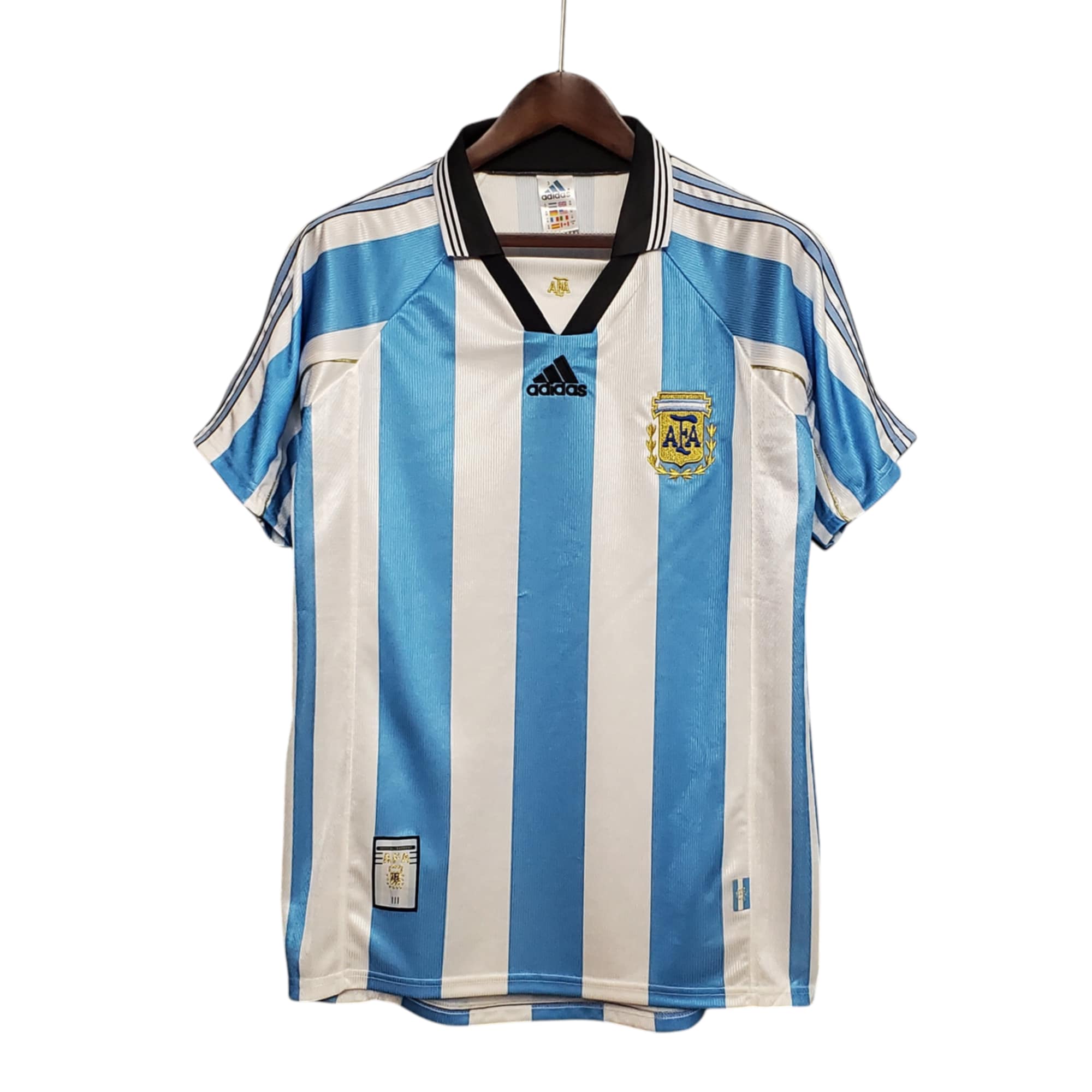 Argentina national football team Home 1998 Retro Classic Vintage Soccer Calcio Fútbol Fußball Shirt Jersey Camiseta Malliot Maglia Trikot BNWT