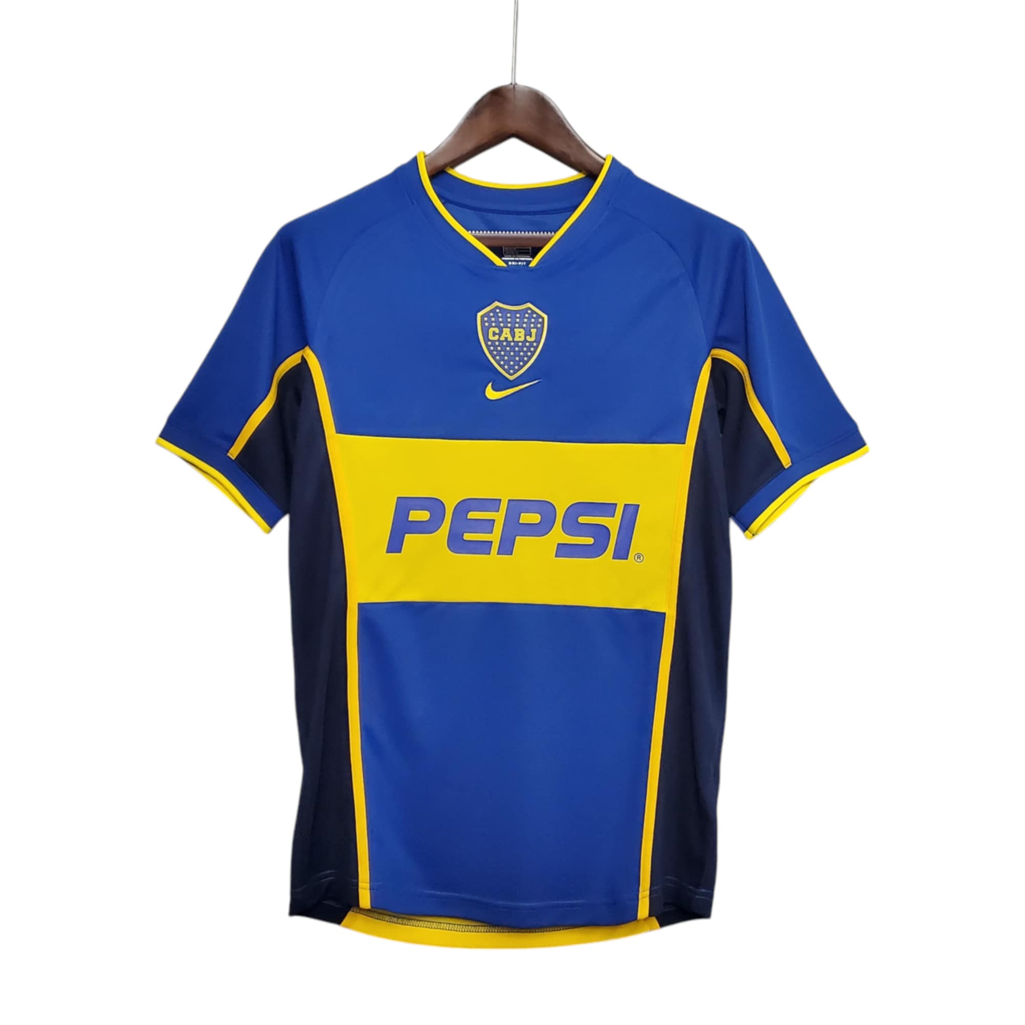 Boca Juniors FC Football Club Home 2002 Retro Classic Vintage Soccer Calcio Fútbol Fußball Shirt Jersey Camiseta Malliot Maglia Trikot BNWT