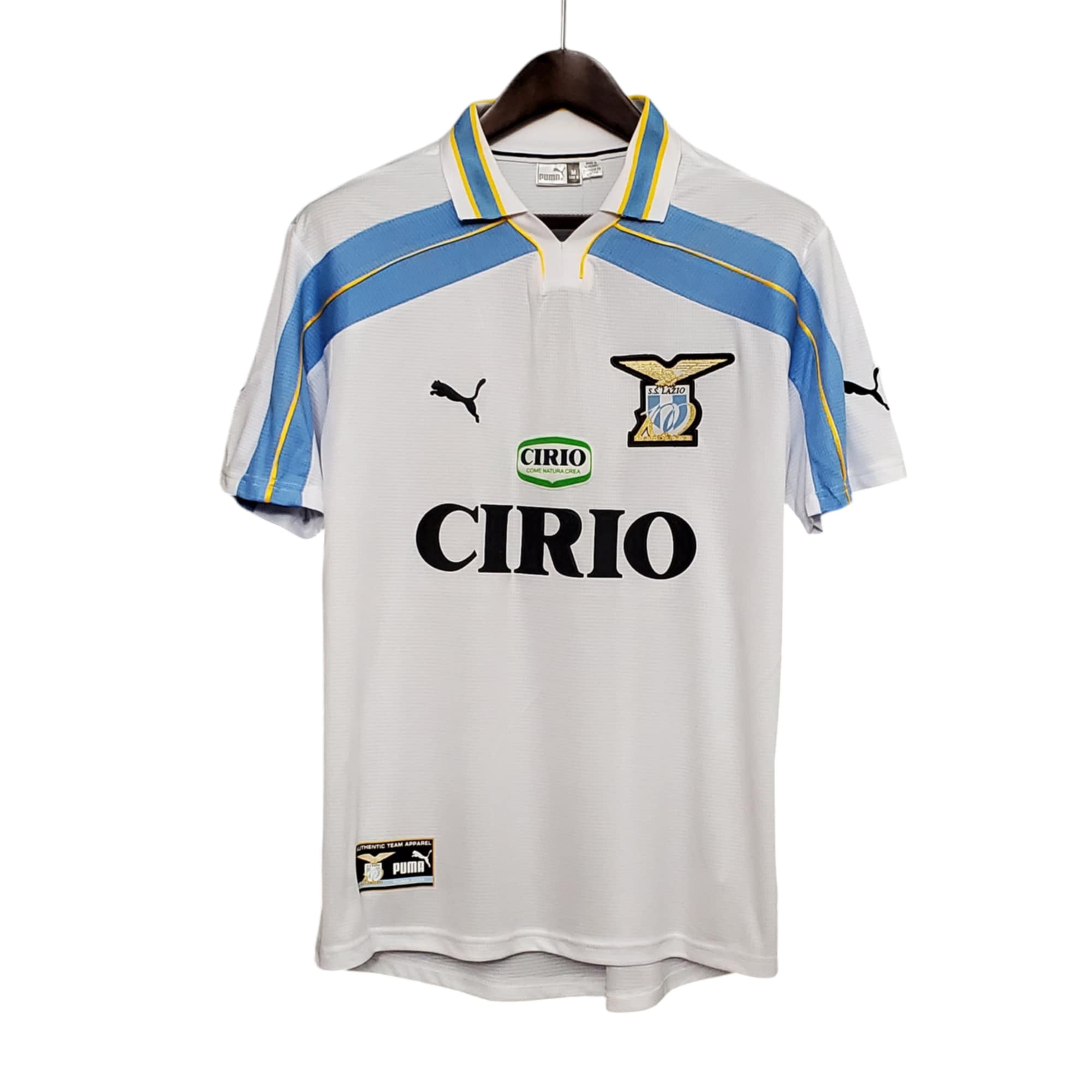 S.S LAZIO Football Club Away 2000-01 Retro Classic Vintage Soccer Calcio Fútbol Fußball Shirt Jersey Camiseta Malliot Maglia Trikot BNWT