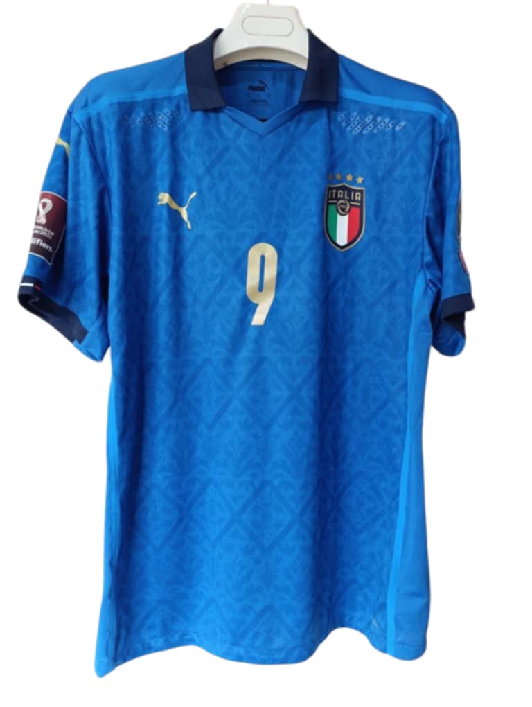 Italy national football team Home 2020-21 Match Issue Soccer Calcio Fútbol Fußball Shirt Jersey Camiseta Malliot Maglia Trikot BNWT