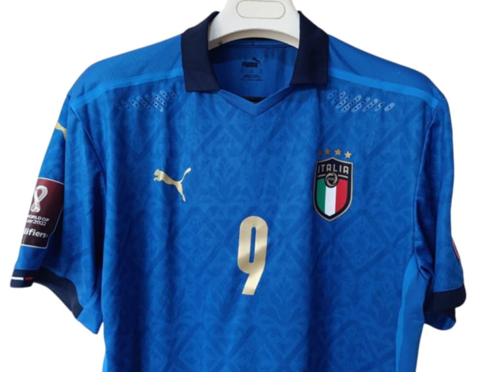 Italy national football team Home 2020-21 Match Issue Soccer Calcio Fútbol Fußball Shirt Jersey Camiseta Malliot Maglia Trikot BNWT