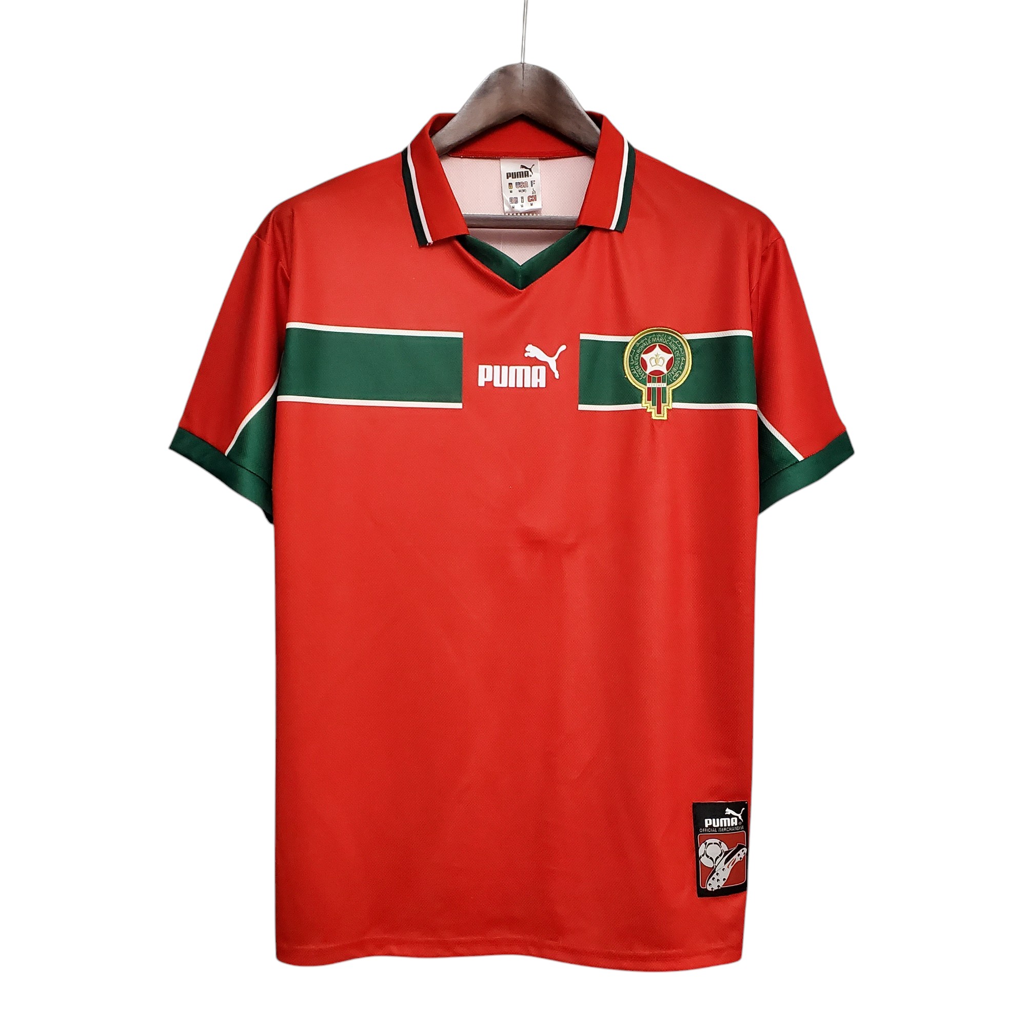 Morocco national football team Home 1998 Retro Classic Vintage Soccer Calcio Fútbol Fußball Shirt Jersey Camiseta Malliot Maglia Trikot BNWT