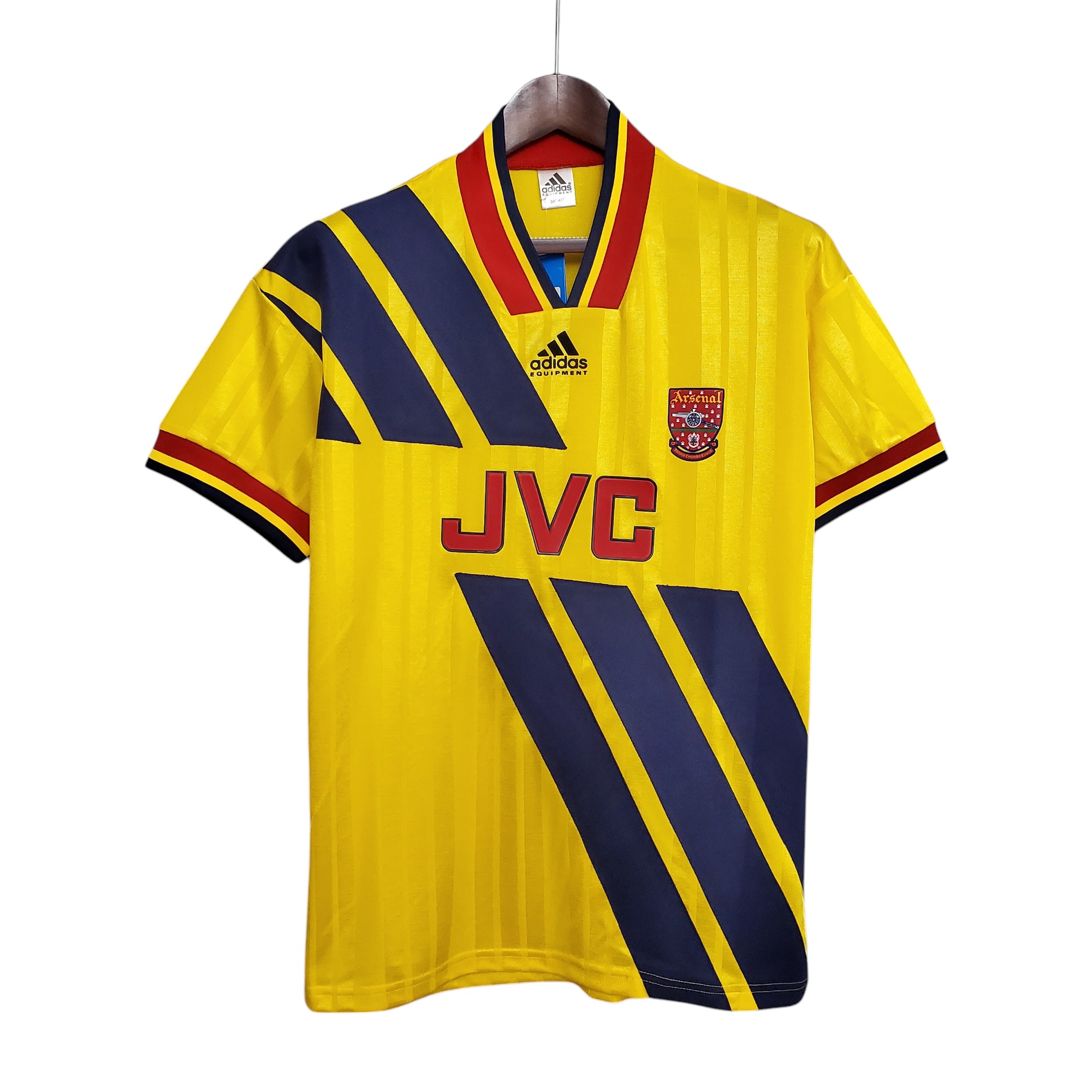 Arsenal Football Club Away Yellow 1993-94 Retro Classic Vintage Soccer Calcio Fútbol Fußball Shirt Jersey Camiseta Malliot Maglia Trikot BNWT