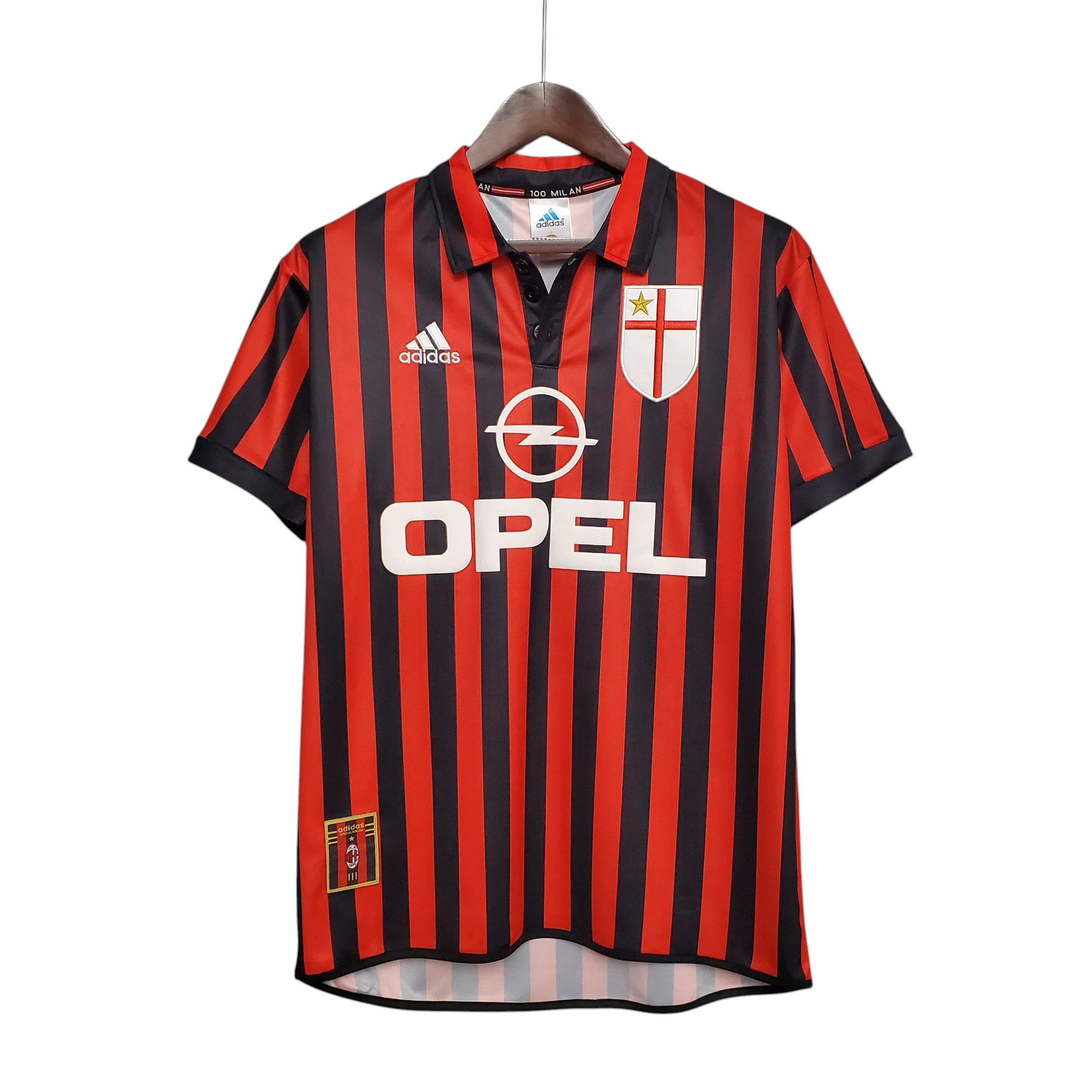 Milan AC Football Club Home 1999-00 Retro Classic Vintage Soccer Calcio Fútbol Fußball Shirt Jersey Camiseta Malliot Maglia Trikot BNWT