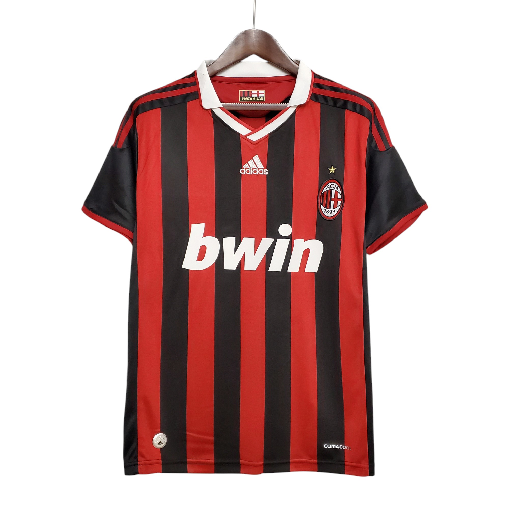 Milan AC Football Club Home 2009-10 Retro Classic Vintage Soccer Calcio Fútbol Fußball Shirt Jersey Camiseta Malliot Maglia Trikot BNWT