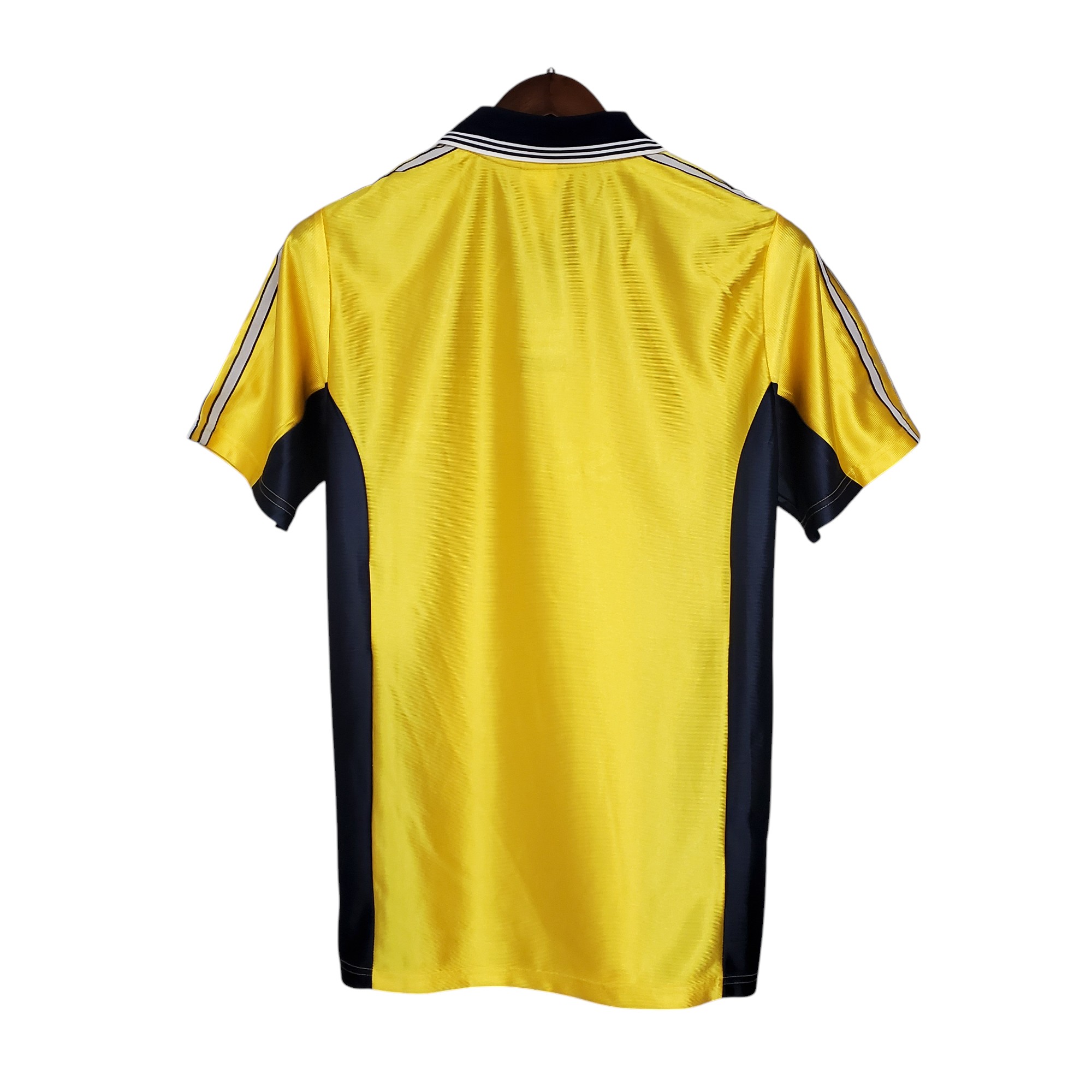 Olympique de Marseille OM Football Club Away Yellow 1998-99 Retro Classic Vintage Soccer Calcio Fútbol Fußball Shirt Jersey Camiseta Malliot Maglia Trikot BNWT