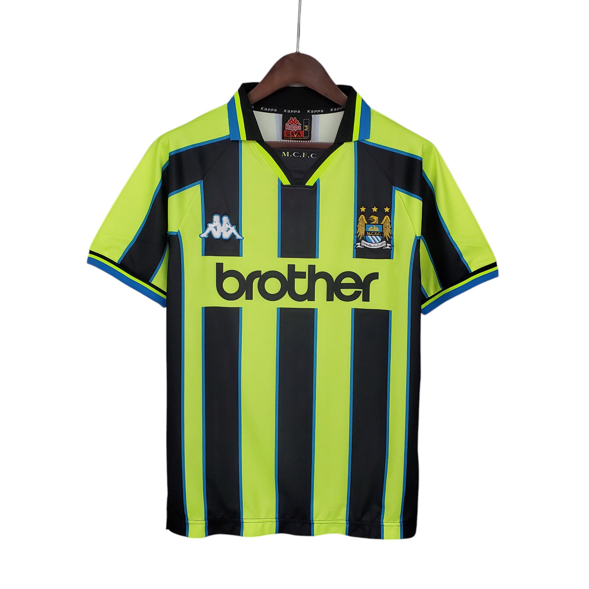 Man City Football Club Away 1998-99 Retro Classic Vintage Soccer Calcio Fútbol Fußball Shirt Jersey Camiseta Malliot Maglia Trikot BNWT