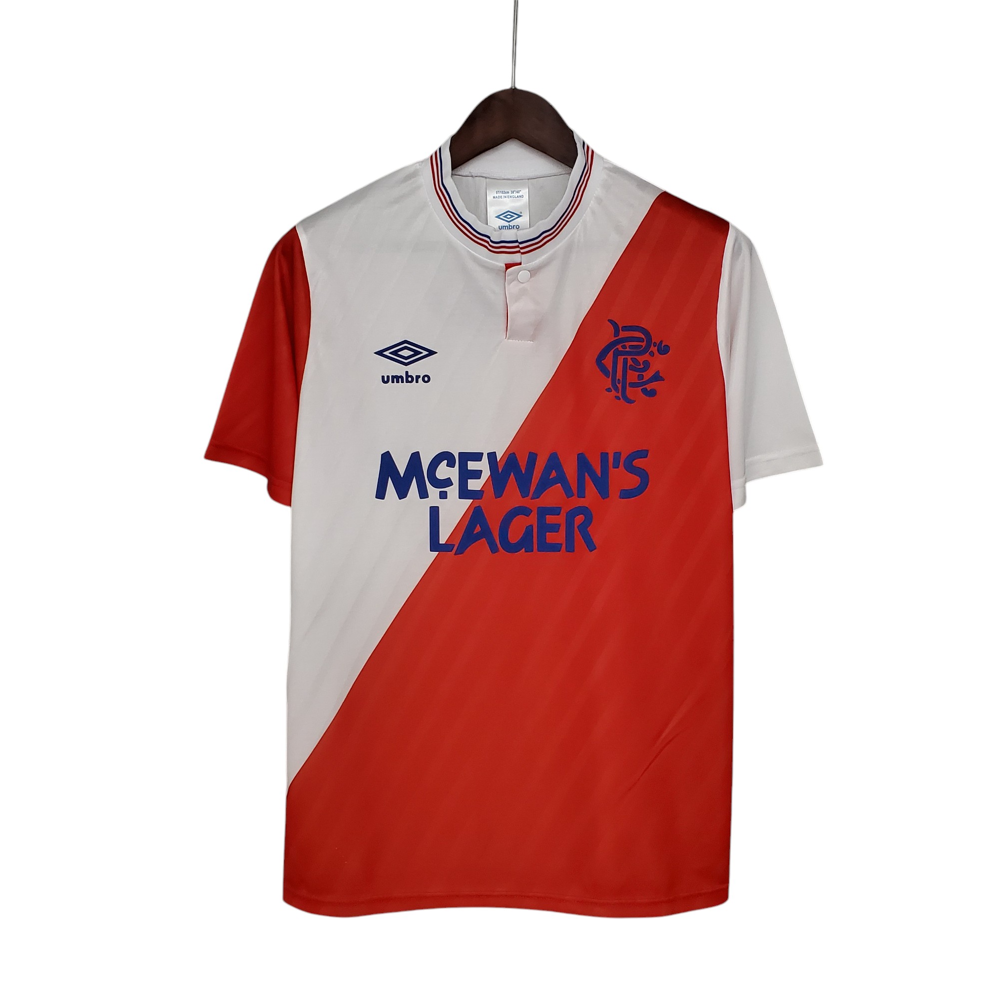 Rangers Football Club  Away 1987-88 Retro Classic Vintage Soccer Calcio Fútbol Fußball Shirt Jersey Camiseta Malliot Maglia Trikot BNWT