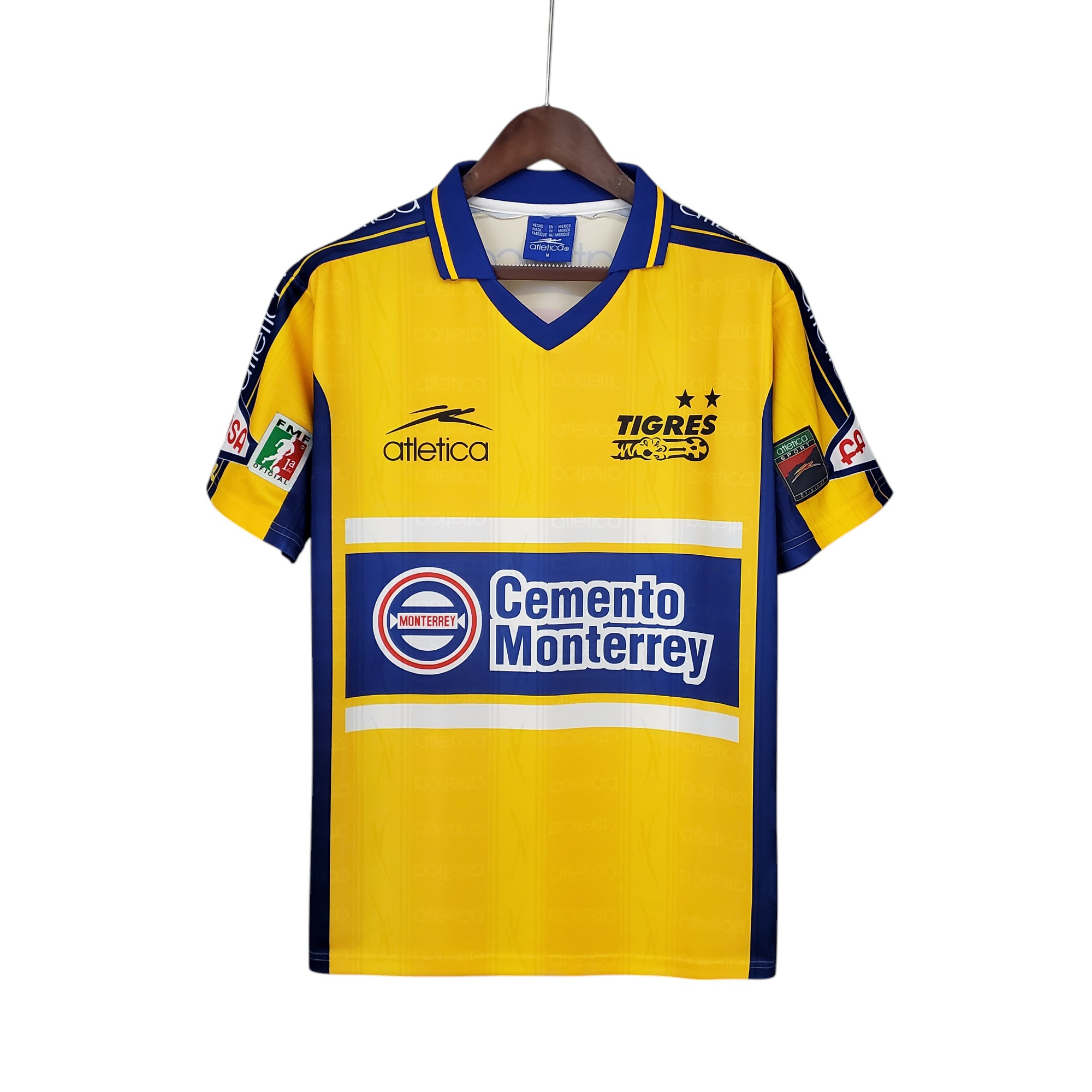 Tigres UANL Football Club Home 1999-00 Retro Classic Vintage Soccer Calcio Fútbol Fußball Shirt Jersey Camiseta Malliot Maglia Trikot BNWT