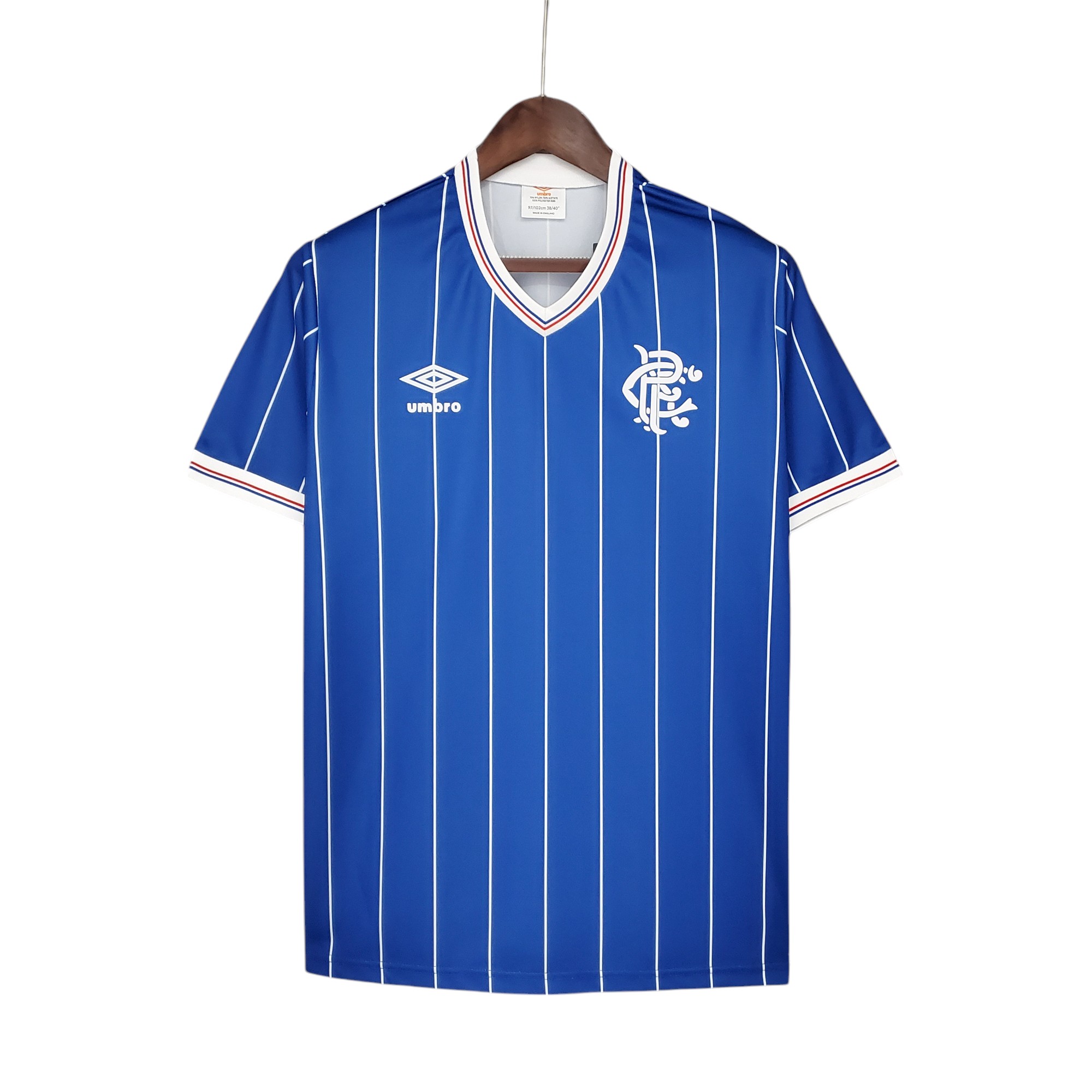 Rangers Football Club Home 1982-83 Retro Classic Vintage Soccer Calcio Fútbol Fußball Shirt Jersey Camiseta Malliot Maglia Trikot BNWT