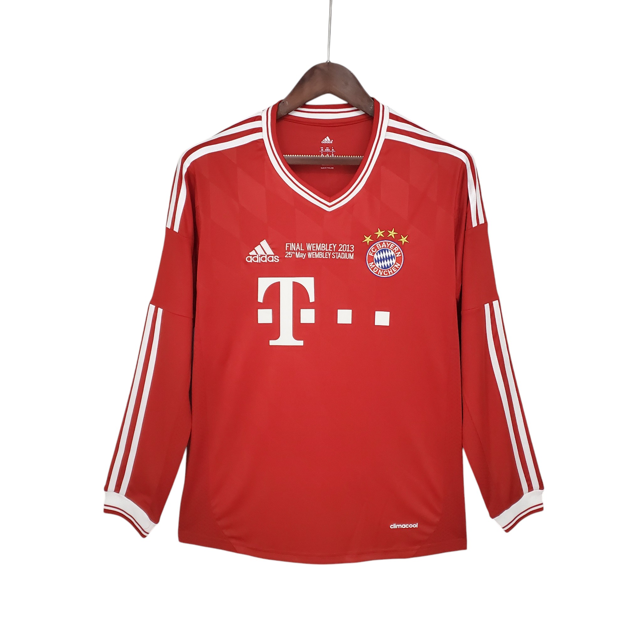 Bayern Munich Football Club Home 2013-14 UCL Version L/S Retro Classic Vintage Soccer Calcio Fútbol Fußball Shirt Jersey Camiseta Malliot Maglia Trikot BNWT