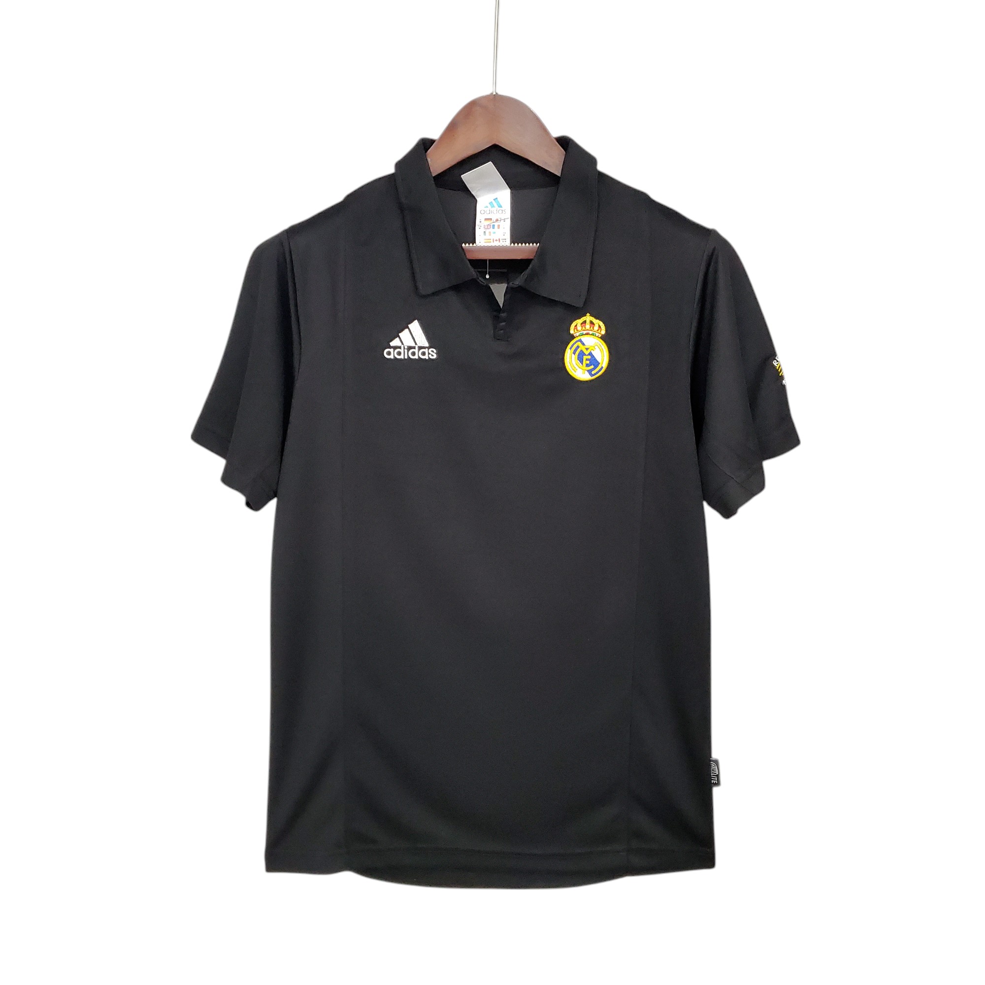 Real Madrid  Football Club Away Centenary Black 2002-03 Retro Classic Vintage Soccer Calcio Fútbol Fußball Shirt Jersey Camiseta Malliot Maglia Trikot BNWT