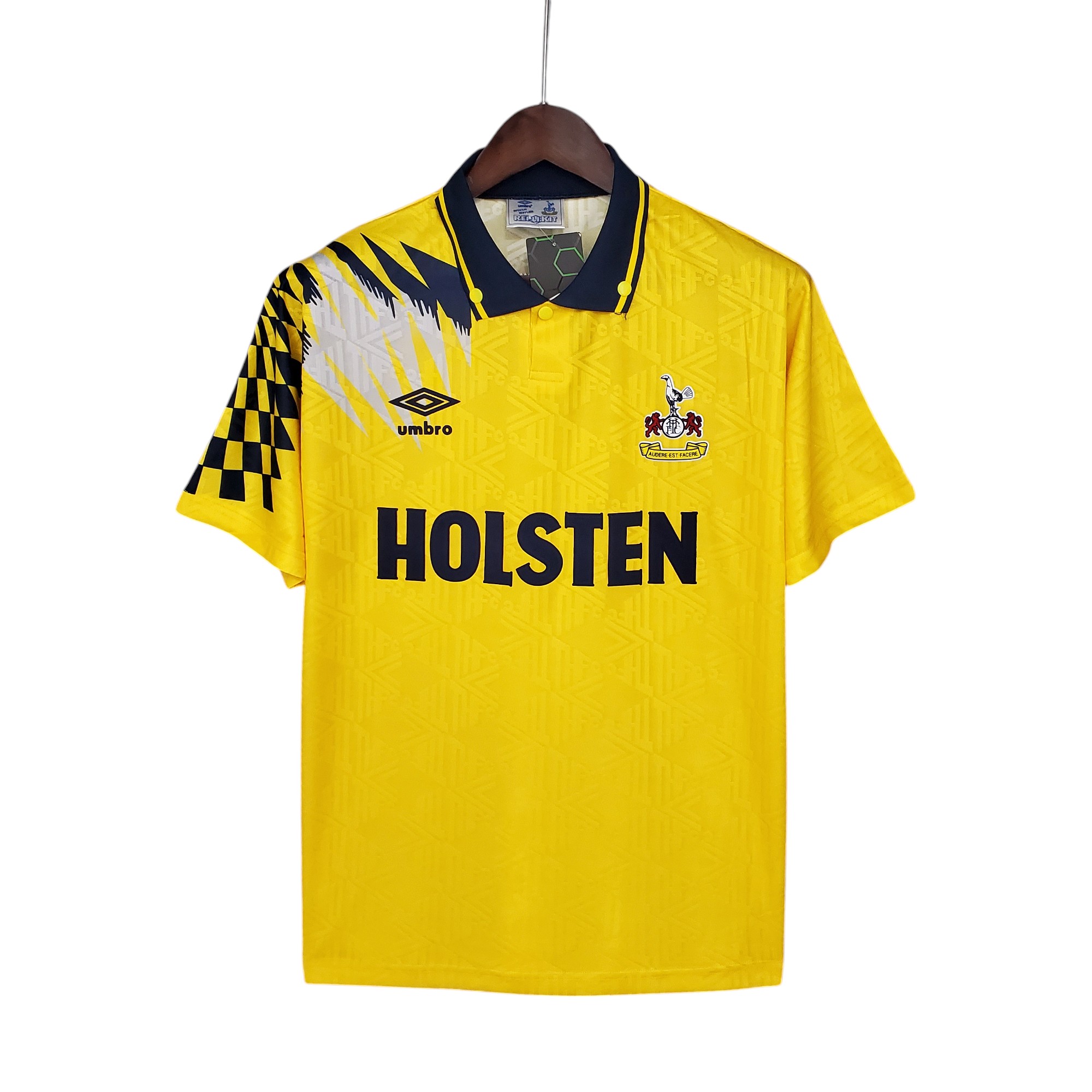 Tottenham Football Club Away Yellow 1992-94 Retro Classic Vintage Soccer Calcio Fútbol Fußball Shirt Jersey Camiseta Malliot Maglia Trikot BNWT