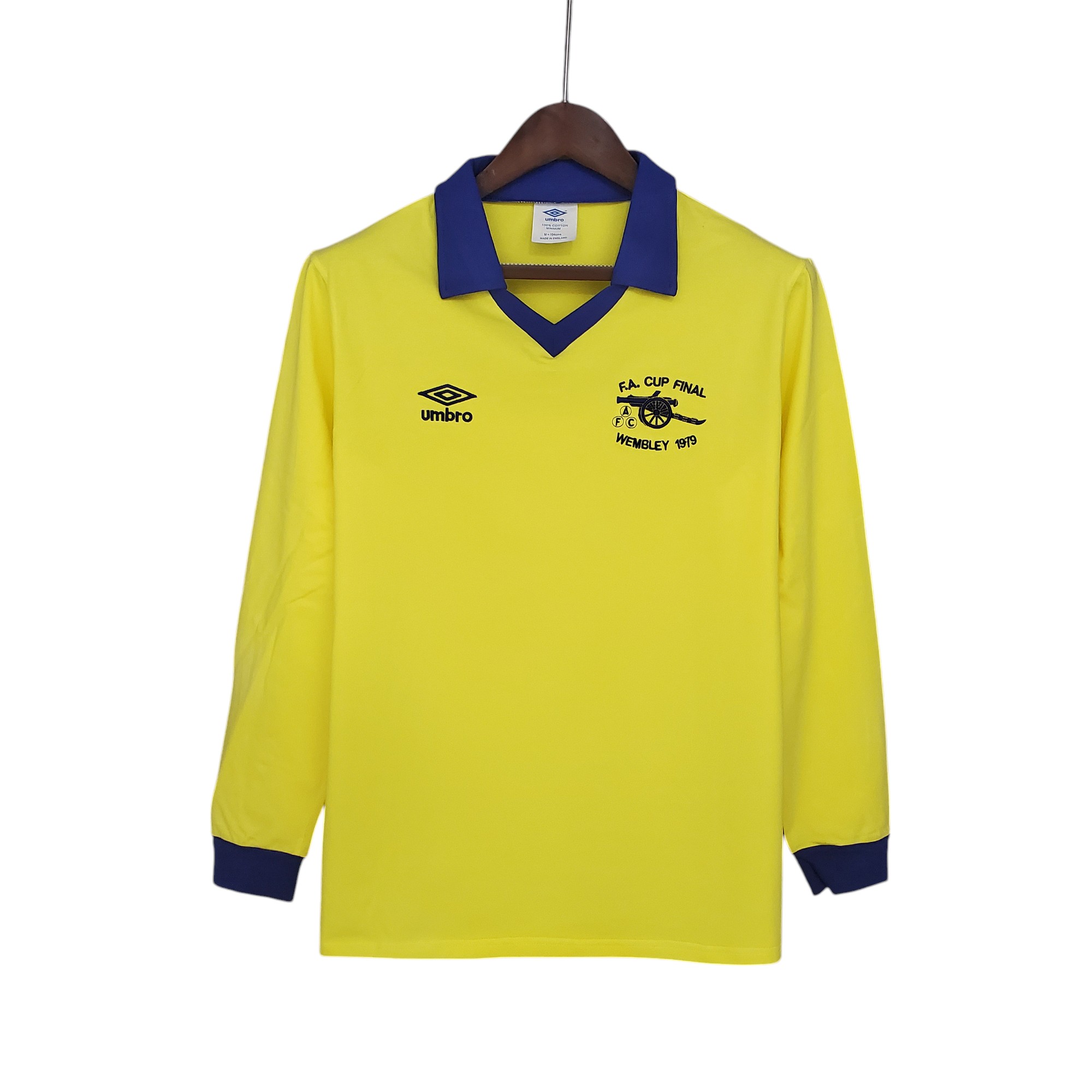 Arsenal Football Club Away 1971-79 Yellow L/S Retro Classic Vintage Soccer Calcio Fútbol Fußball Shirt Jersey Camiseta Malliot Maglia Trikot BNWT