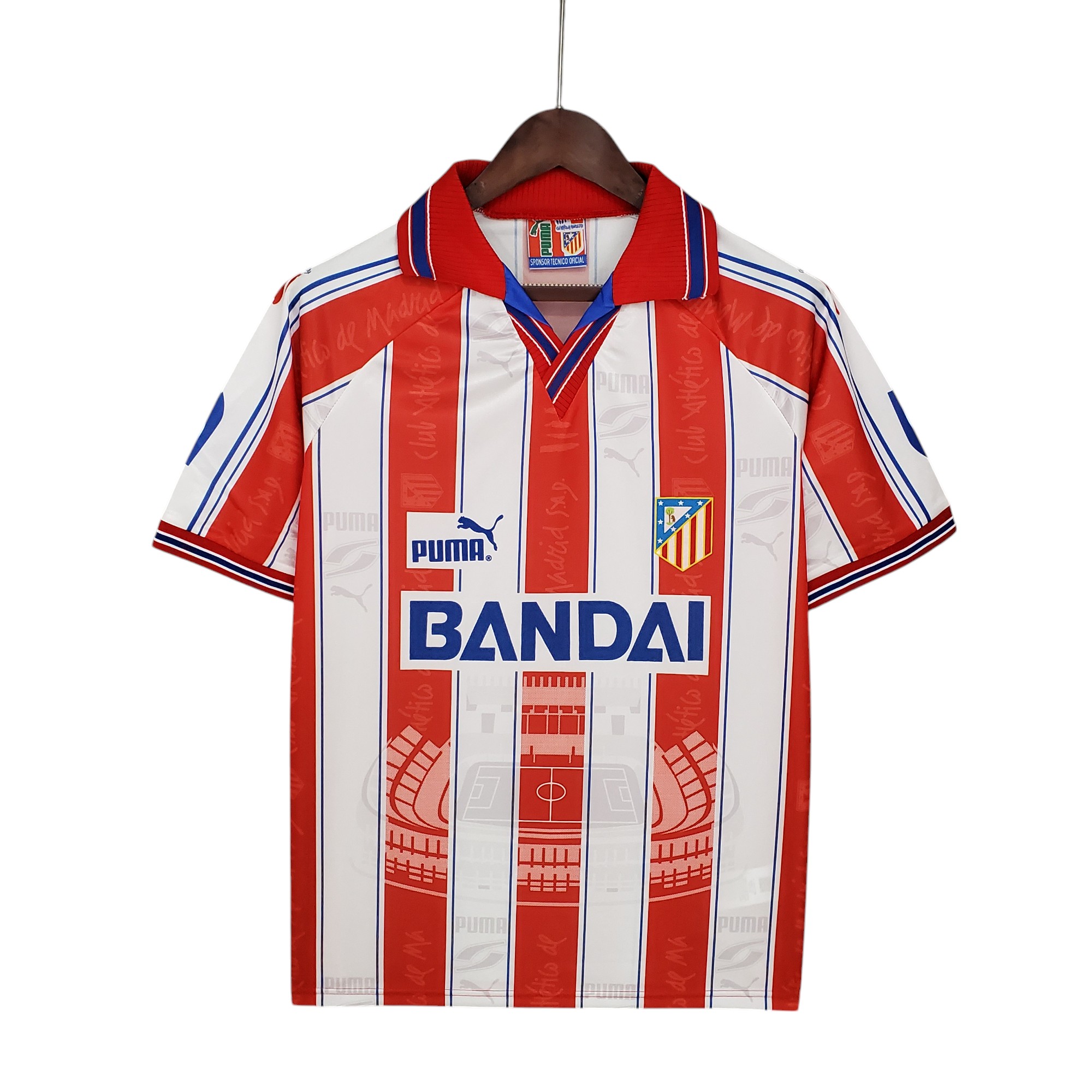 Atlético de Madrid Football Club Home 1996-97 Retro Classic Vintage Soccer Calcio Fútbol Fußball Shirt Jersey Camiseta Malliot Maglia Trikot BNWT