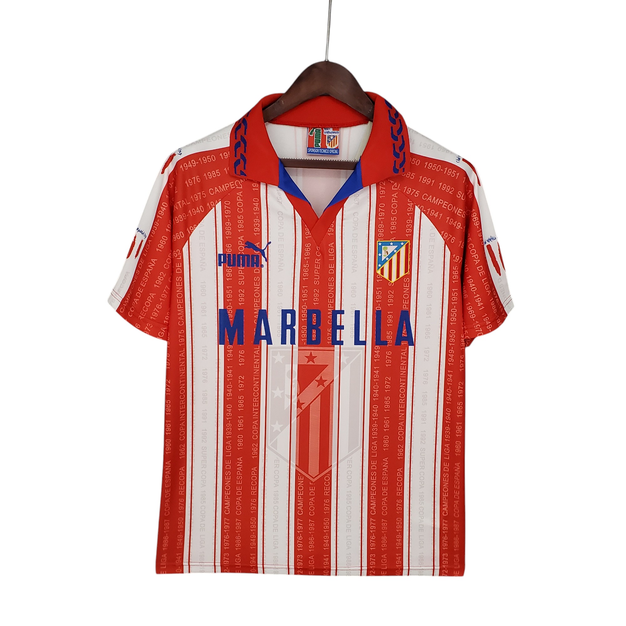 Atlético de Madrid Football Club Home 1995-96 Retro Classic Vintage Soccer Calcio Fútbol Fußball Shirt Jersey Camiseta Malliot Maglia Trikot BNWT
