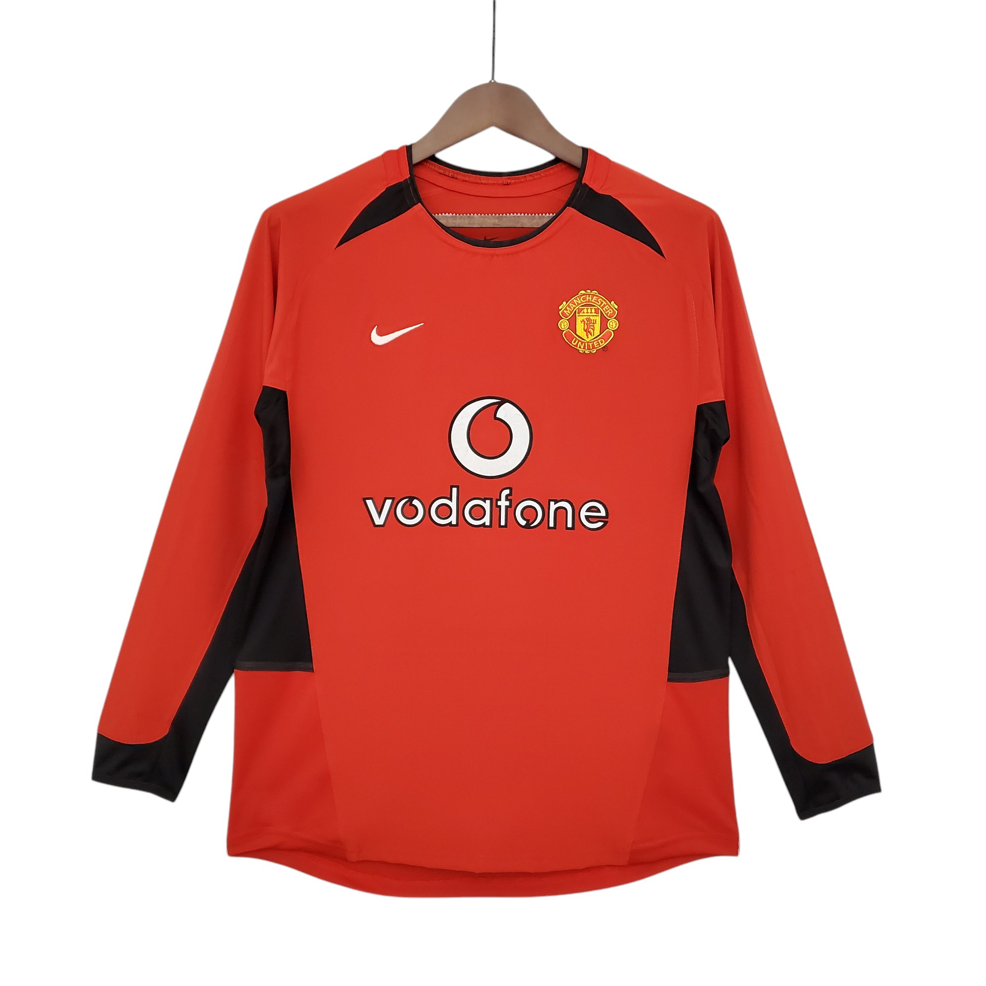 Man United Football Club Home 2002-04 L/S Retro Classic Vintage Soccer Calcio Fútbol Fußball Shirt Jersey Camiseta Malliot Maglia Trikot BNWT