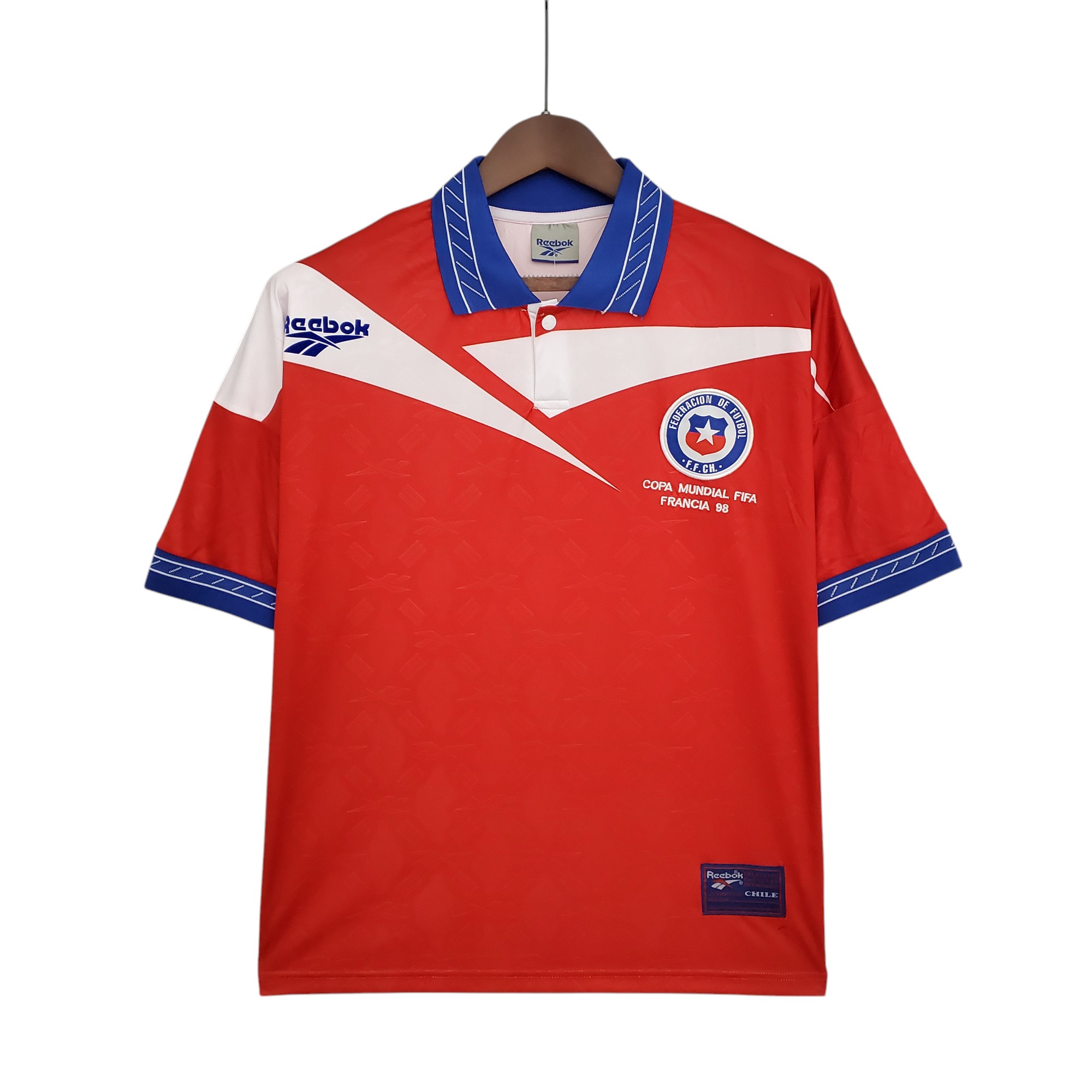 Chile national football team Home 1998 Retro Classic Vintage Soccer Calcio Fútbol Fußball Shirt Jersey Camiseta Malliot Maglia Trikot BNWT