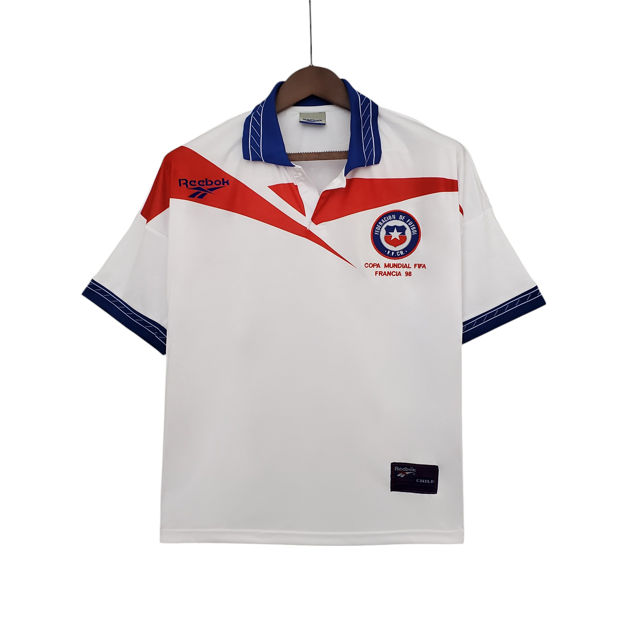 Chile national football team Away 1998 Retro Classic Vintage Soccer Calcio Fútbol Fußball Shirt Jersey Camiseta Malliot Maglia Trikot BNWT