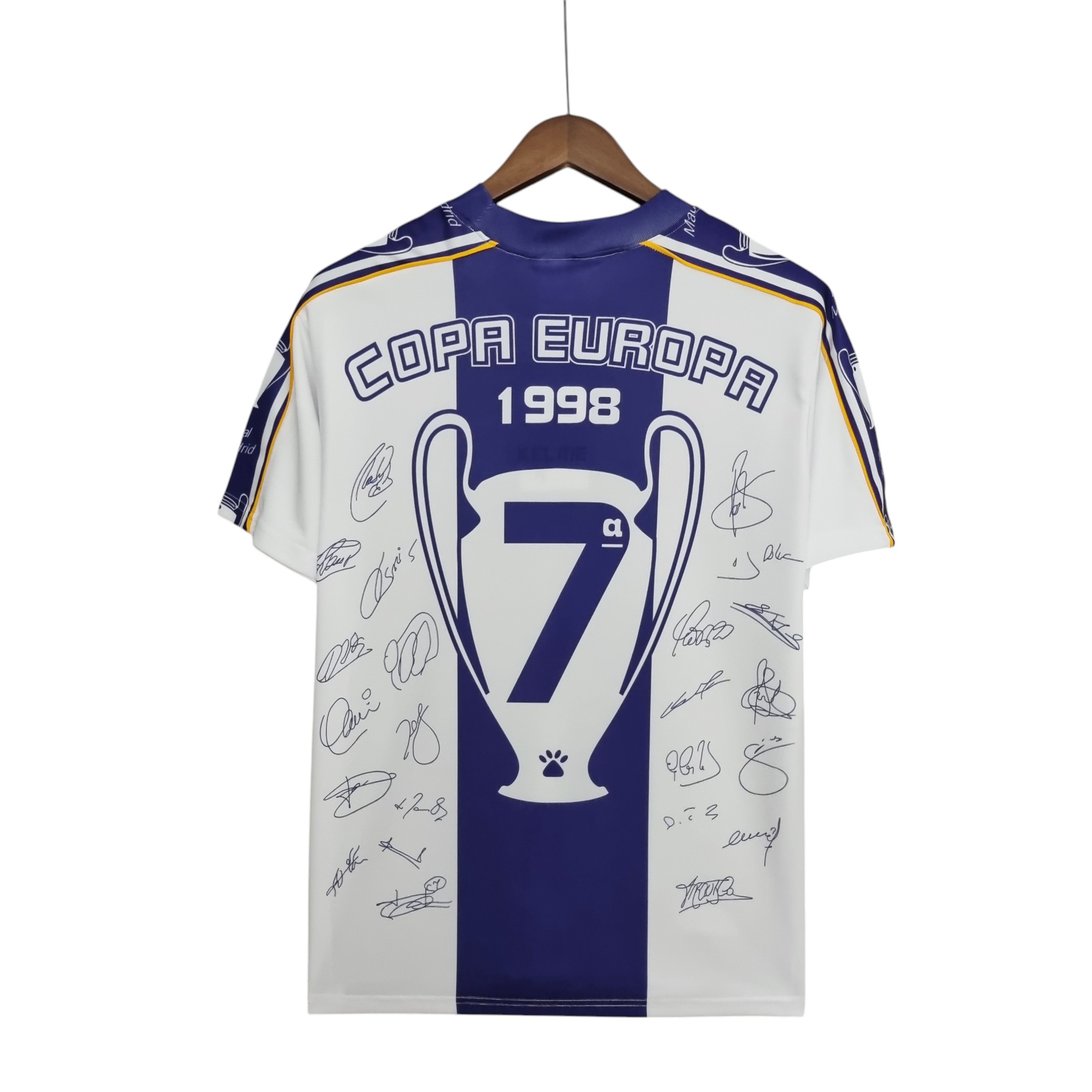 Real Madrid Football Club Champions League 7 Champions Commemorative Edition Retro Classic Vintage Soccer Calcio Fútbol Fußball Shirt Jersey Camiseta Malliot Maglia Trikot BNWT