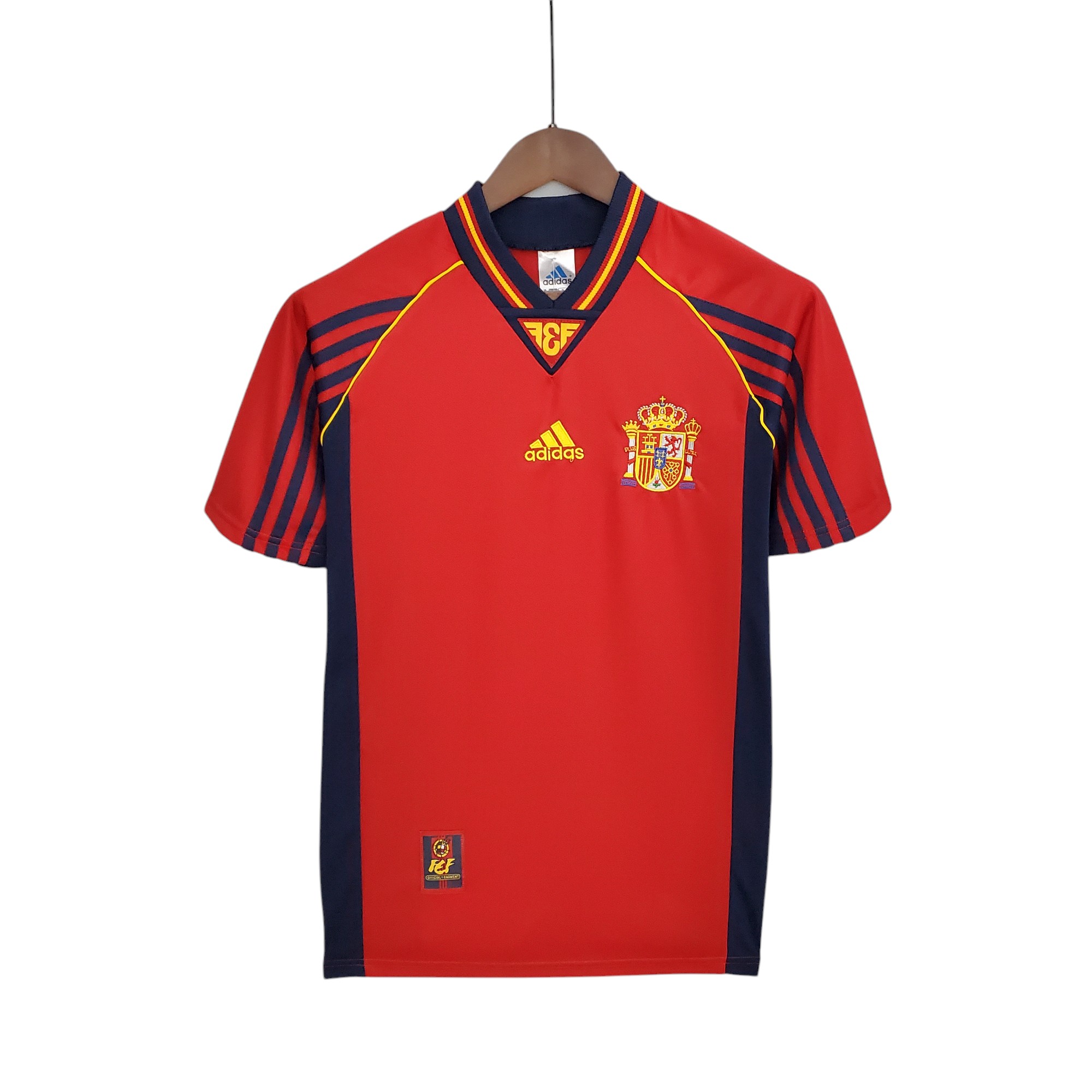 Spain national football team Home 1998 Retro Classic Vintage Soccer Calcio Fútbol Fußball Shirt Jersey Camiseta Malliot Maglia Trikot BNWT