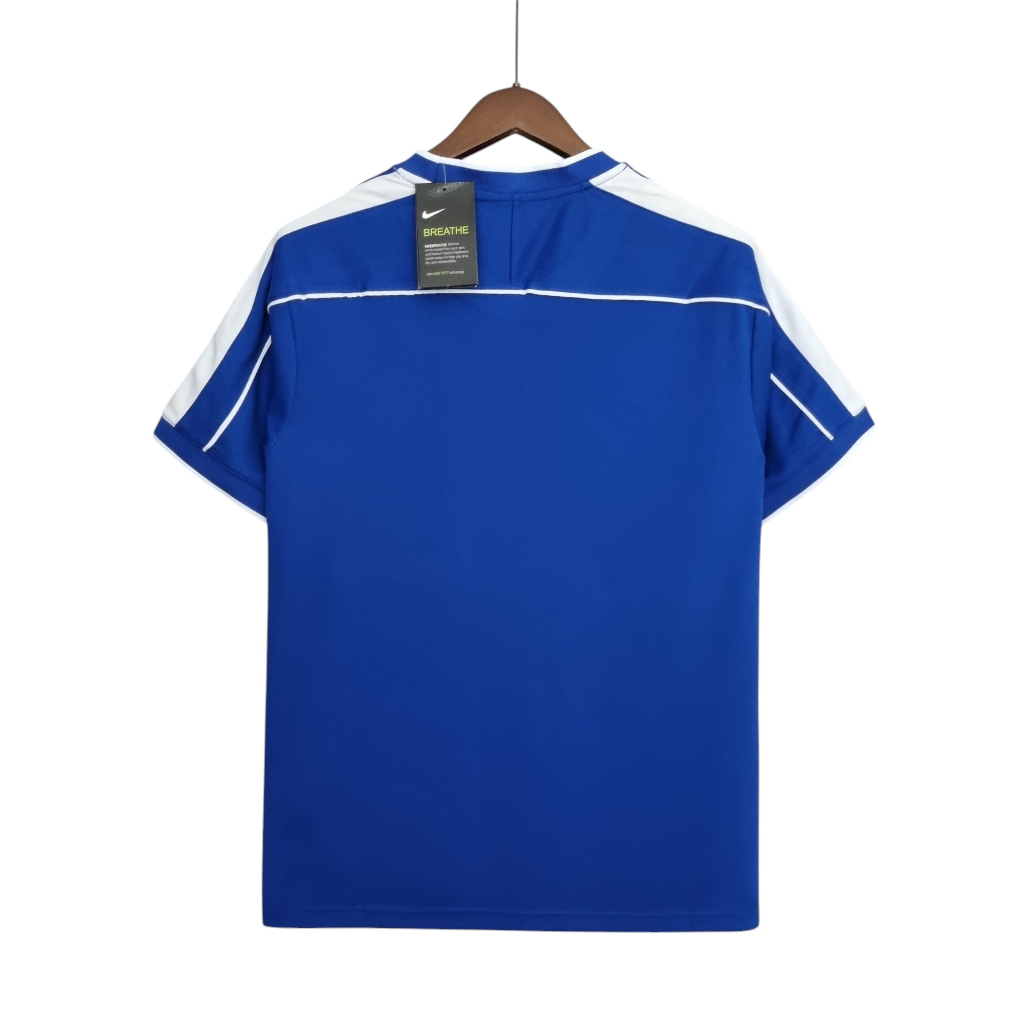 Brazil national football team Away 1998 Blue Retro Classic Vintage Soccer Calcio Fútbol Fußball Shirt Jersey Camiseta Malliot Maglia Trikot BNWT