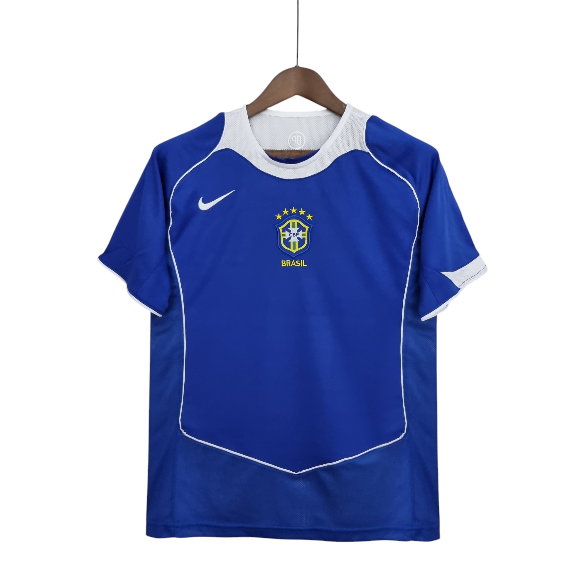 Brazil national football team Away 2004-06 Retro Classic Vintage Soccer Calcio Fútbol Fußball Shirt Jersey Camiseta Malliot Maglia Trikot BNWT