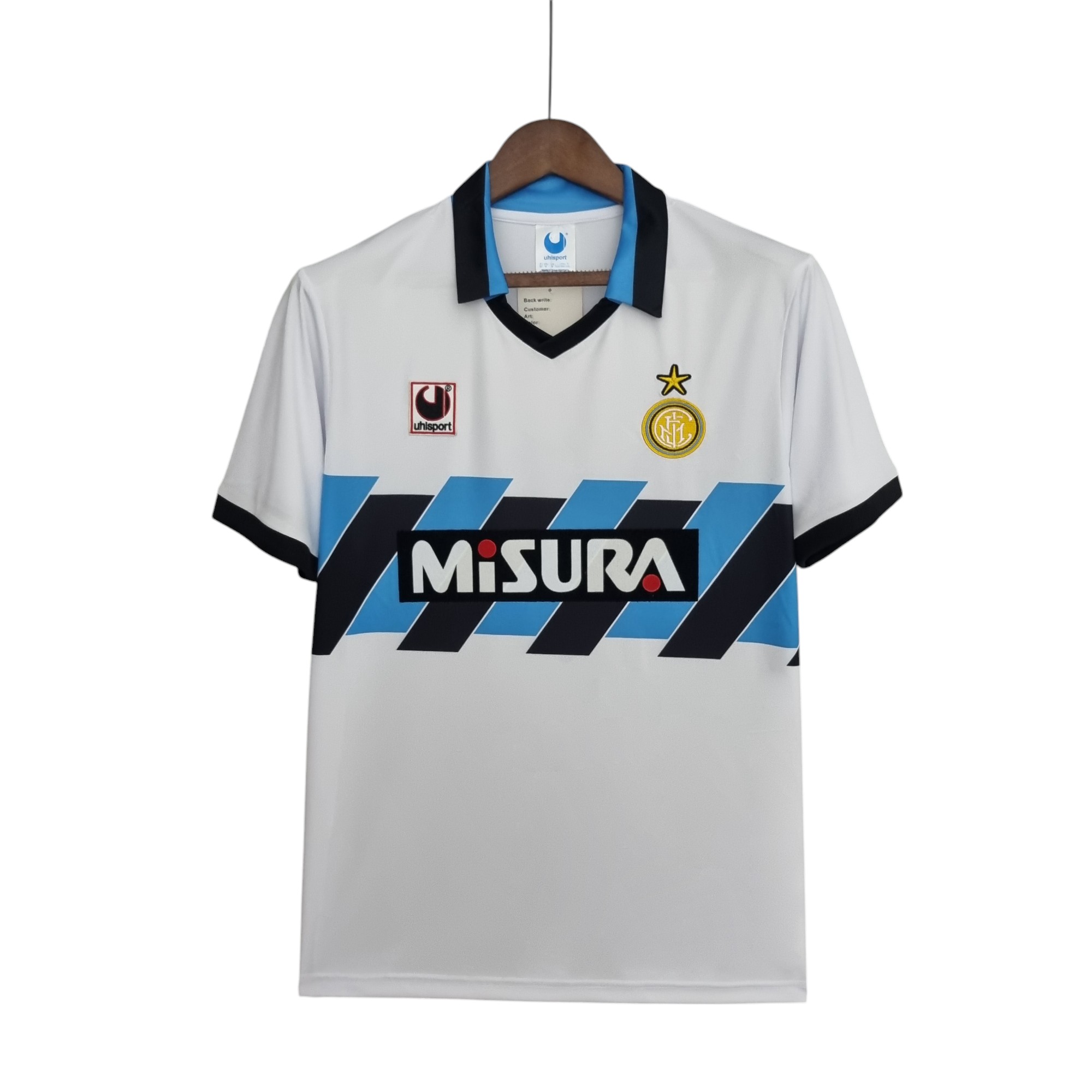 Inter Milan Football Club Away 1990-91 Retro Classic Vintage Soccer Calcio Fútbol Fußball Shirt Jersey Camiseta Malliot Maglia Trikot BNWT